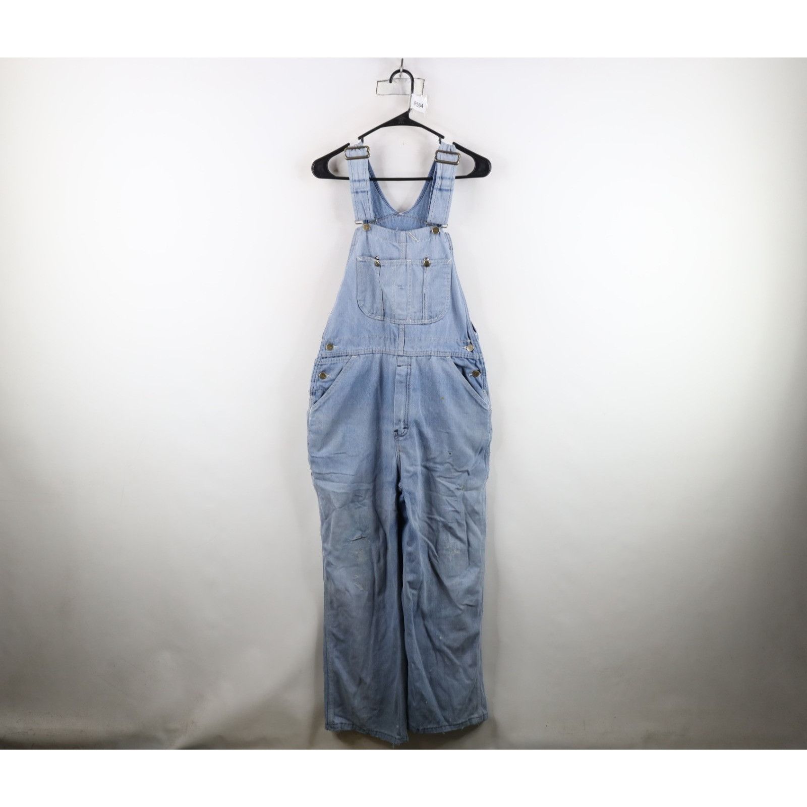 Vintage Vintage 60s 70s Streetwear Thrashed Denim Jean Overalls Size US 32 / EU 48 - 1 Thumbnail
