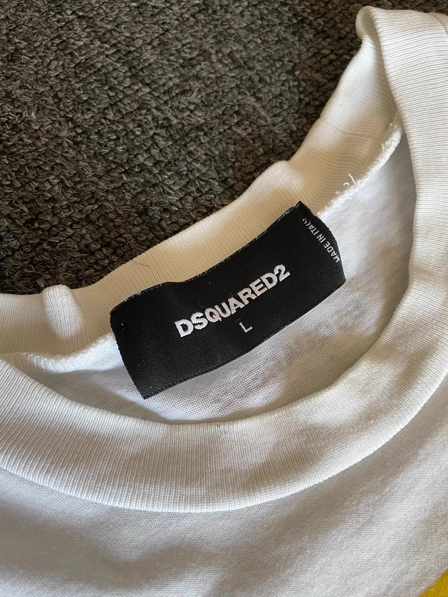 Dsquared2 DSQUARED2 White Short Sleeve T‑shirt, Q4 Size US L / EU 52-54 / 3 - 3 Thumbnail