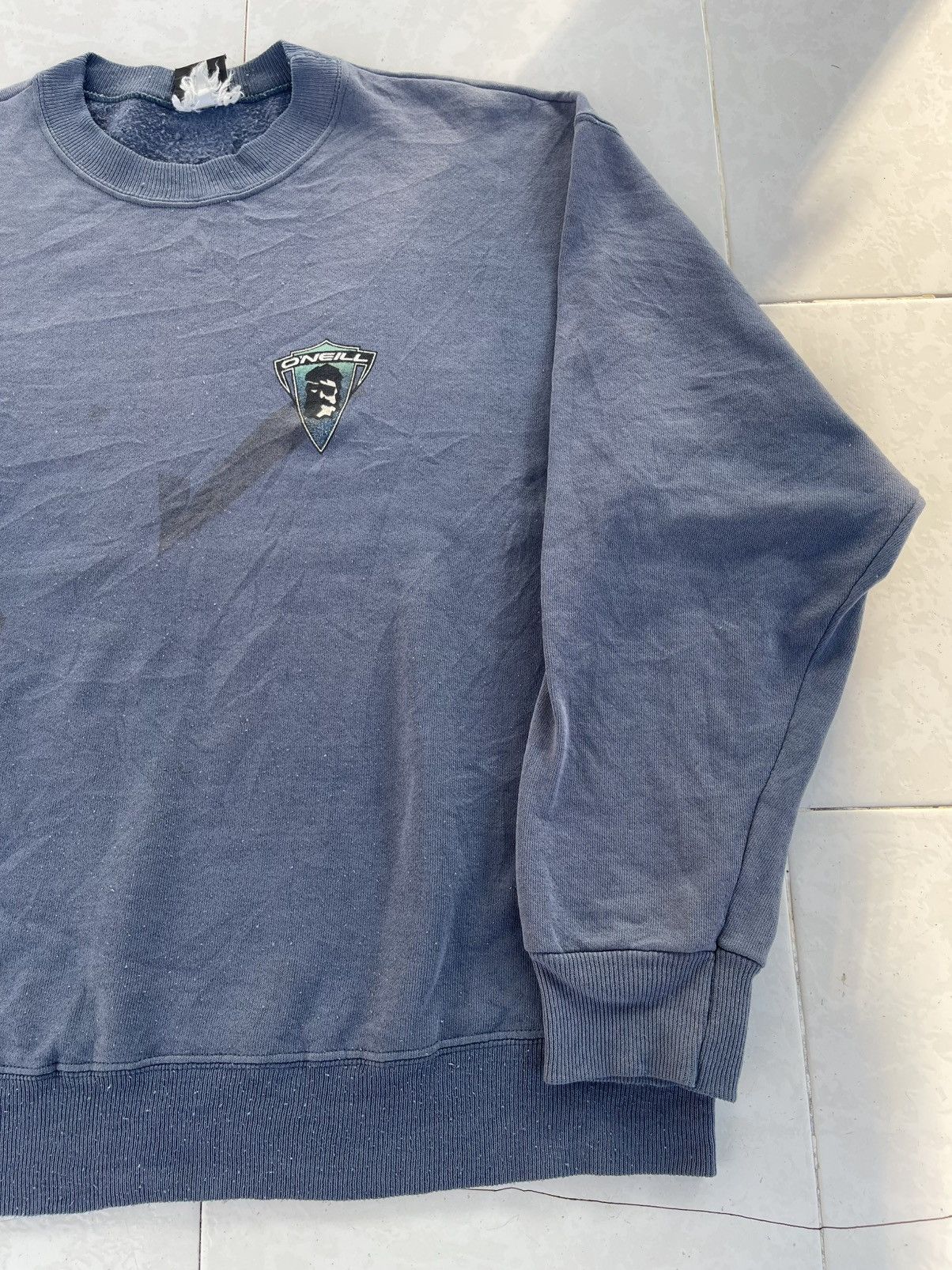 O'Neill Vintage 90's O'neill Surfing Disstresed Design Sweatshirt Size US L / EU 52-54 / 3 - 8 Thumbnail