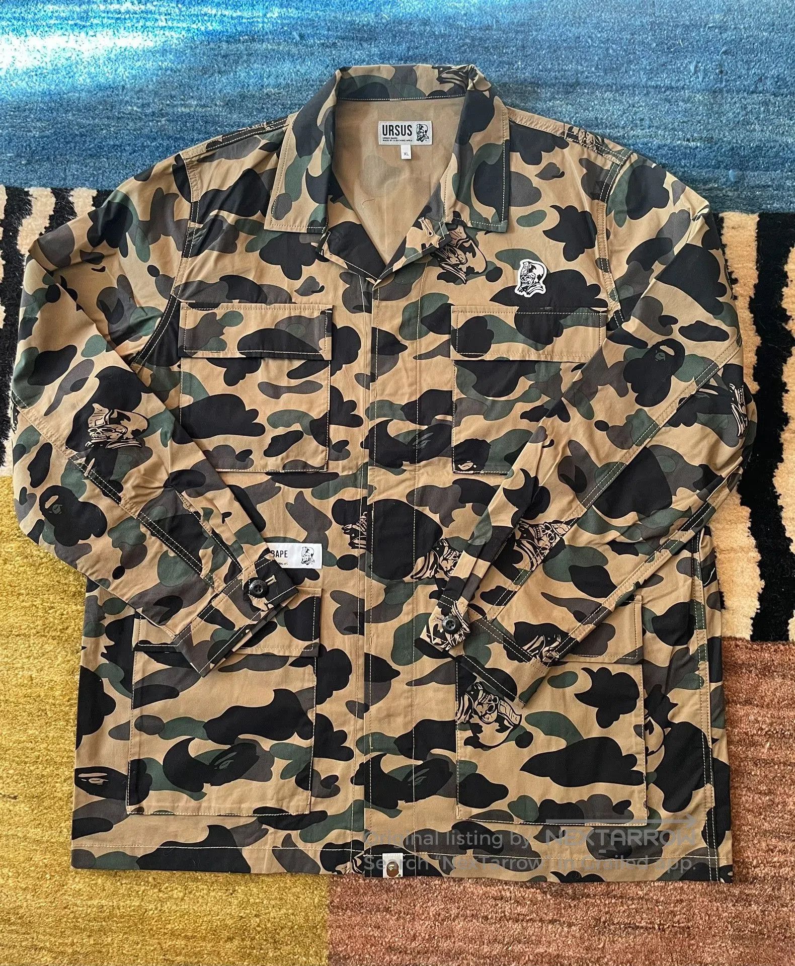 Bape Bape Ursus Camo Cargo Jacket. Size US XL / EU 56 / 4 - 2 Thumbnail