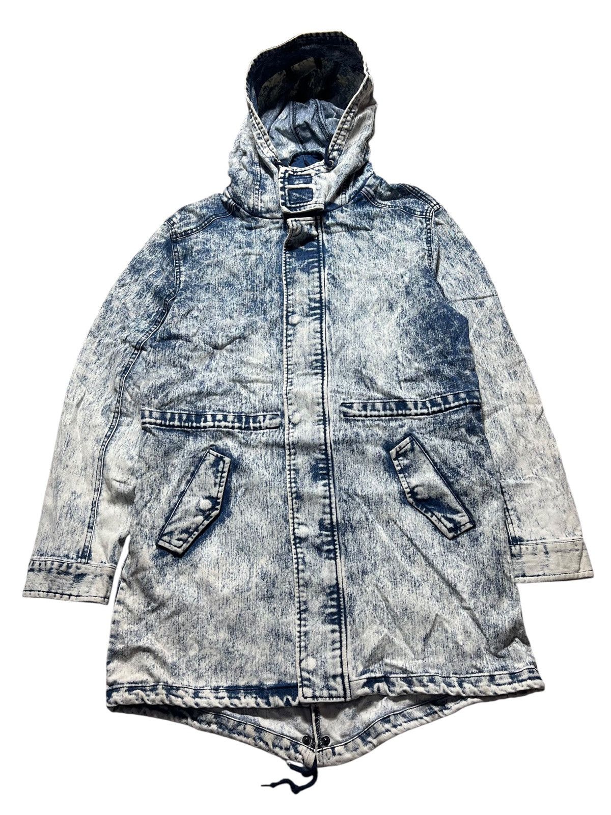 In The Attic Vintage In The Attic Stone Washed Double Pocket Long Jacket Size US L / EU 52-54 / 3 - 1 Thumbnail