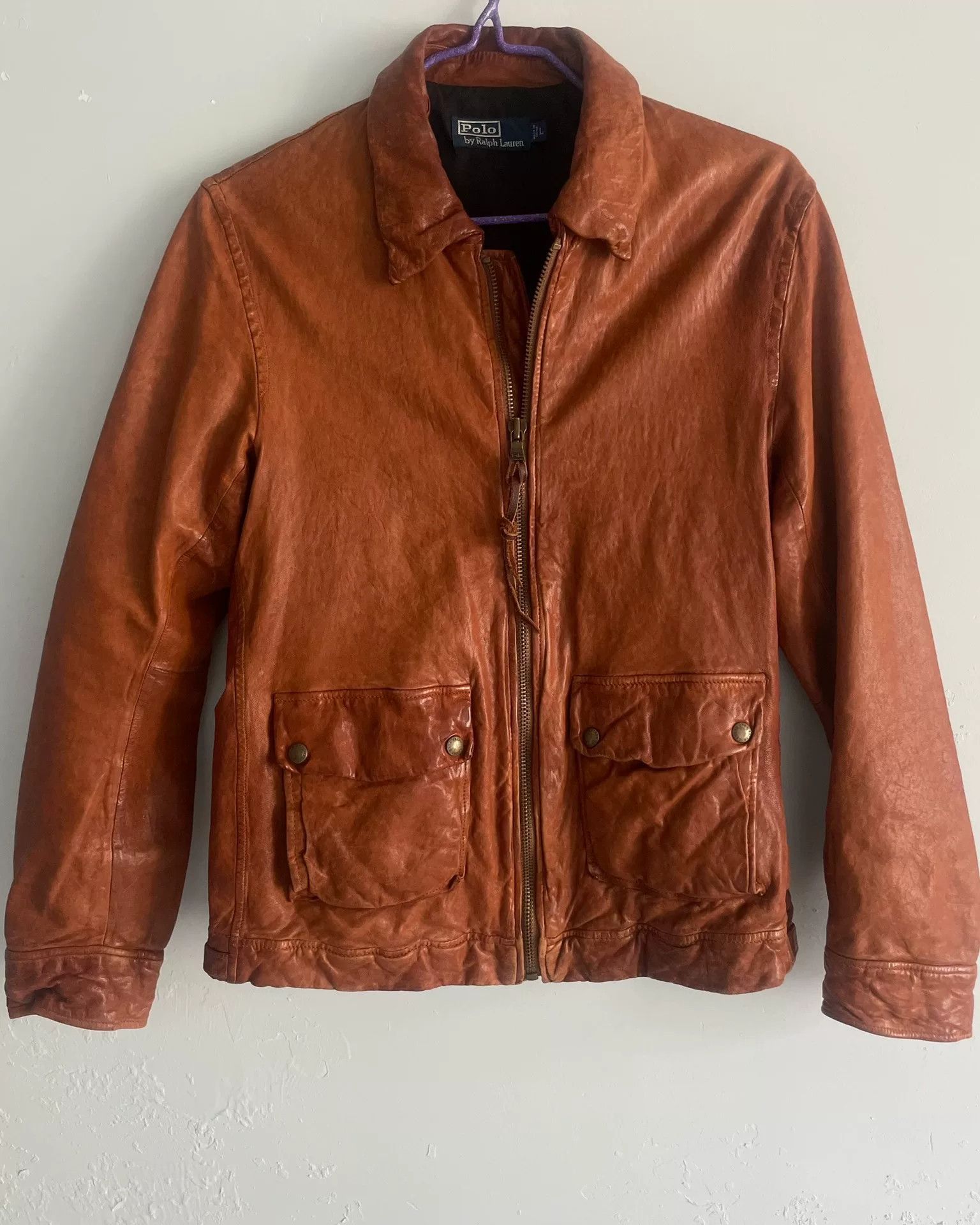 Ralph Lauren Blue Label RL Ralph Lauren Vintage Leather Jacket Size US L / EU 52-54 / 3 - 1 Thumbnail
