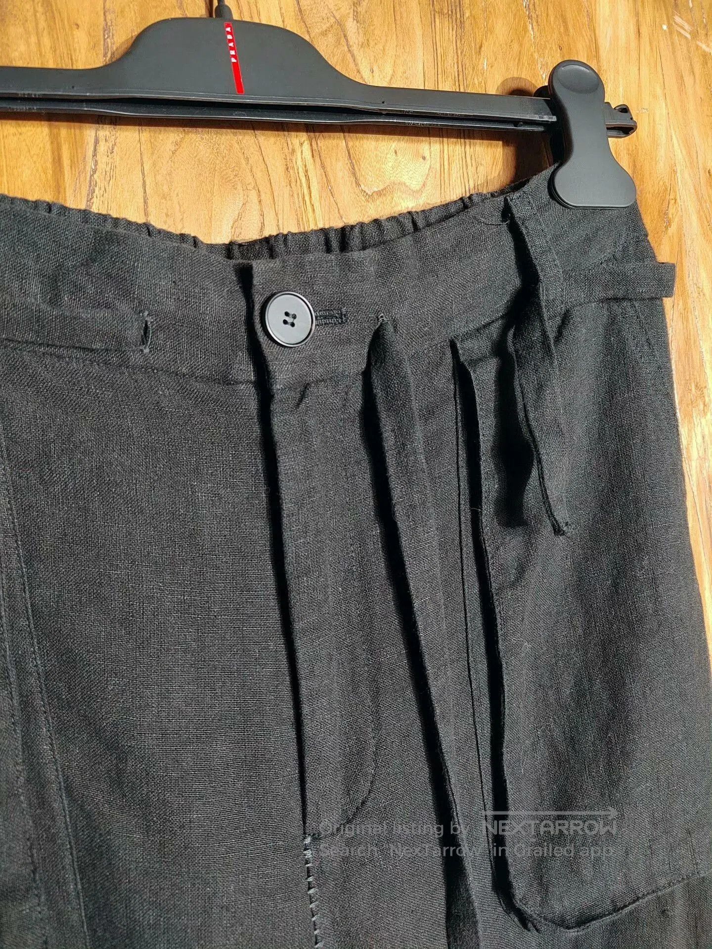 Japanese Brand Black Cargo Pants with Multiple Pockets. Size US 28 / EU 44 - 5 Thumbnail