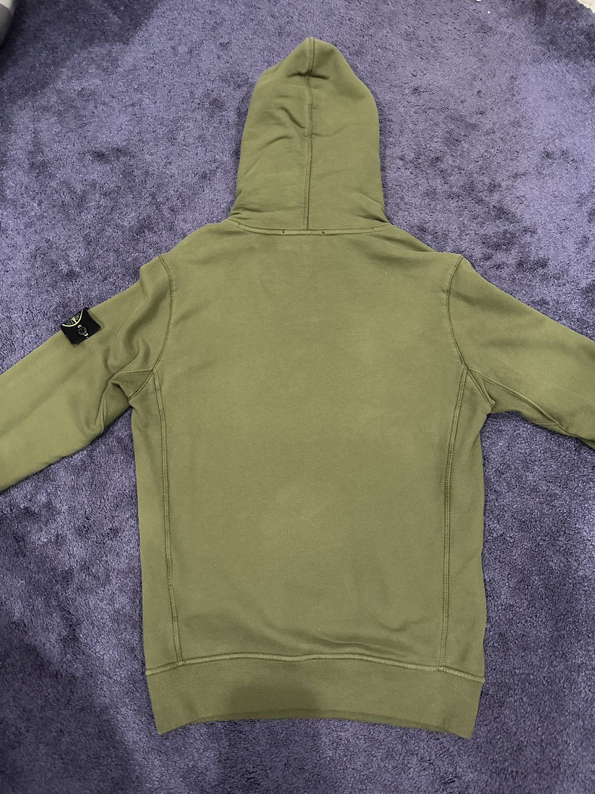 Stone Island Stone Island Brush Cotton Fleece Hooded Sweatshirt Olive Size US S / EU 44-46 / 1 - 7 Thumbnail