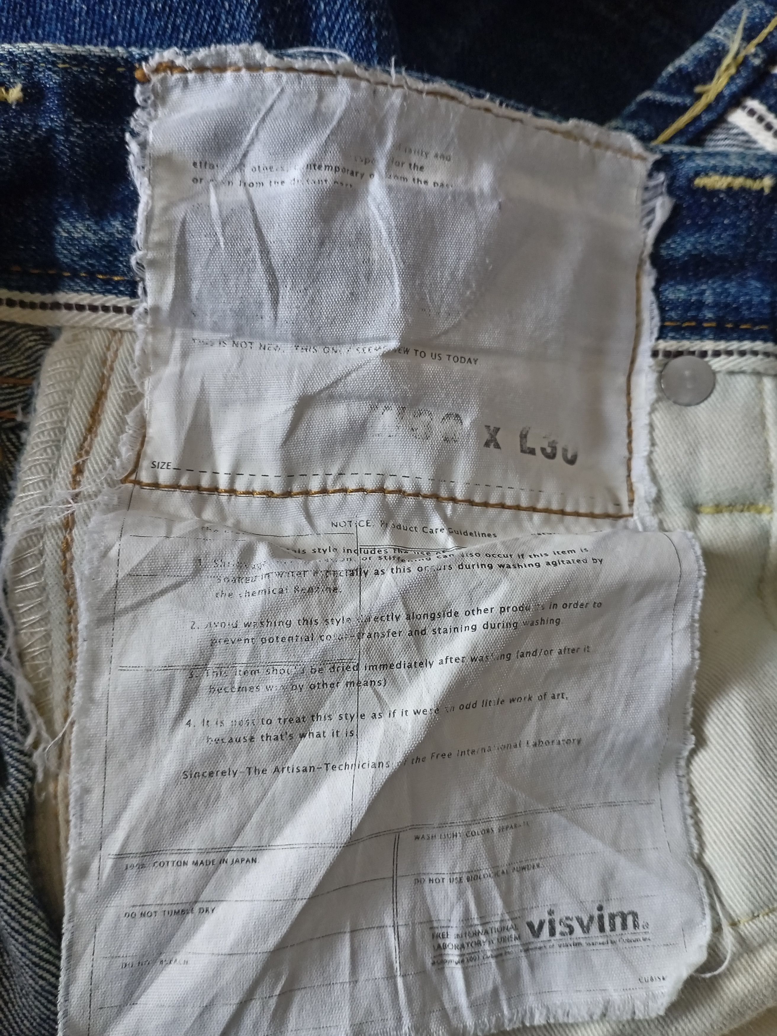 Visvim Vintage Distress Visvim 01R Selvedge Jeans Made in Japan Size US 30 / EU 46 - 9 Thumbnail