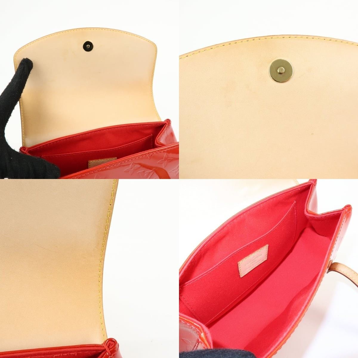 Louis Vuitton Louis Vuitton Monogram Vernis Biscayne Bay PM Red Size ONE SIZE - 7 Thumbnail