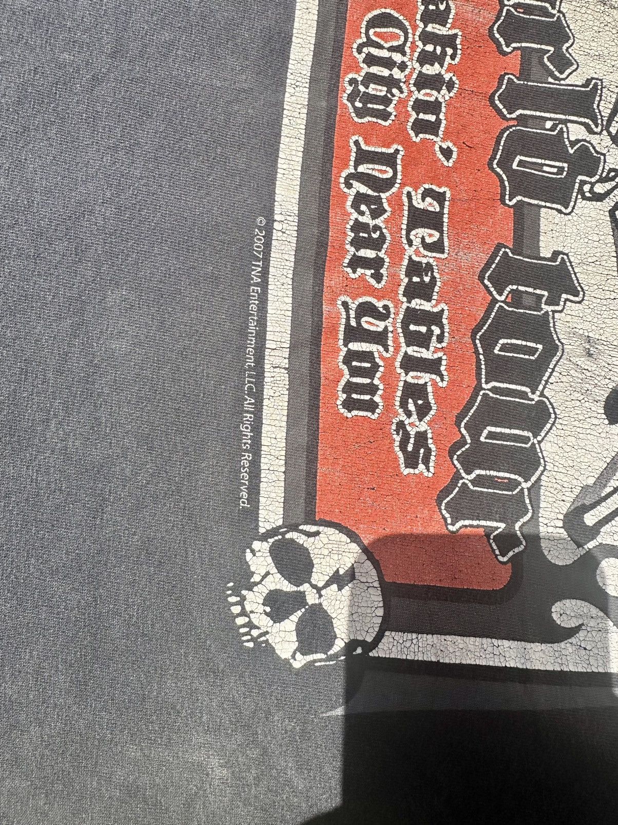 TNA Black 3D Dudley bros TNA wrestling crew neck tee Size US L / EU 52-54 / 3 - 7 Thumbnail