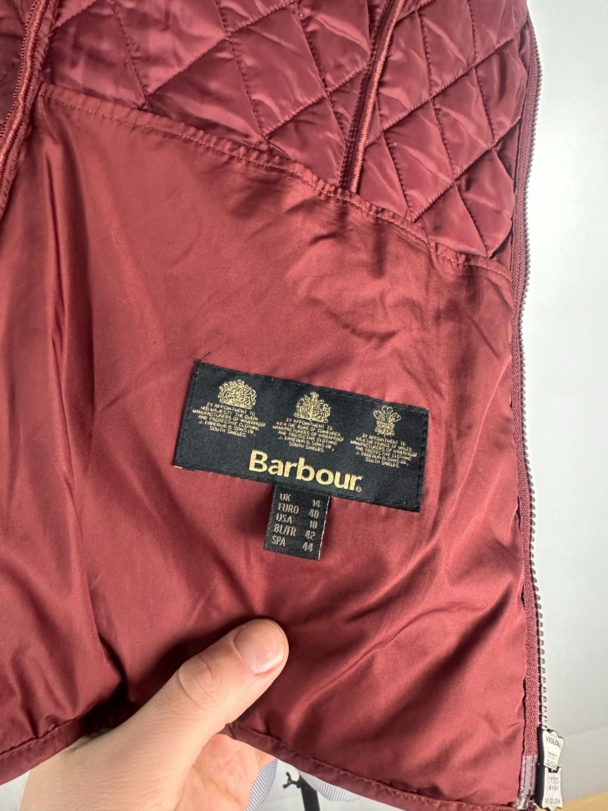 Barbour Barbour Stallion Quilted Jacket Leather Trim Red Womens US10 Size L / US 10 / IT 46 - 8 Thumbnail