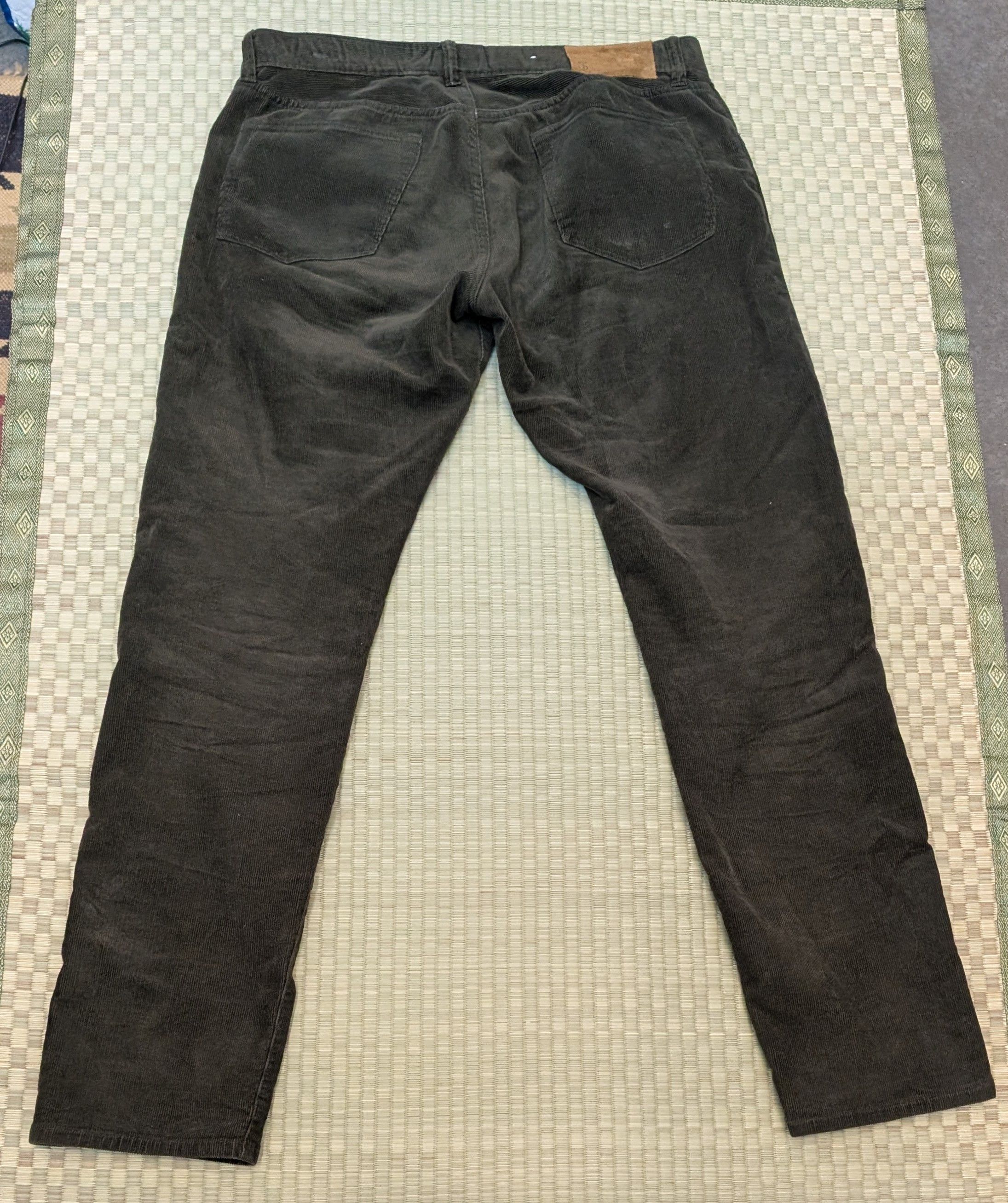 Todd Snyder Todd Snyder Slim Fit Stretch Corduroy Pants Olive Size US 33 - 2 Thumbnail