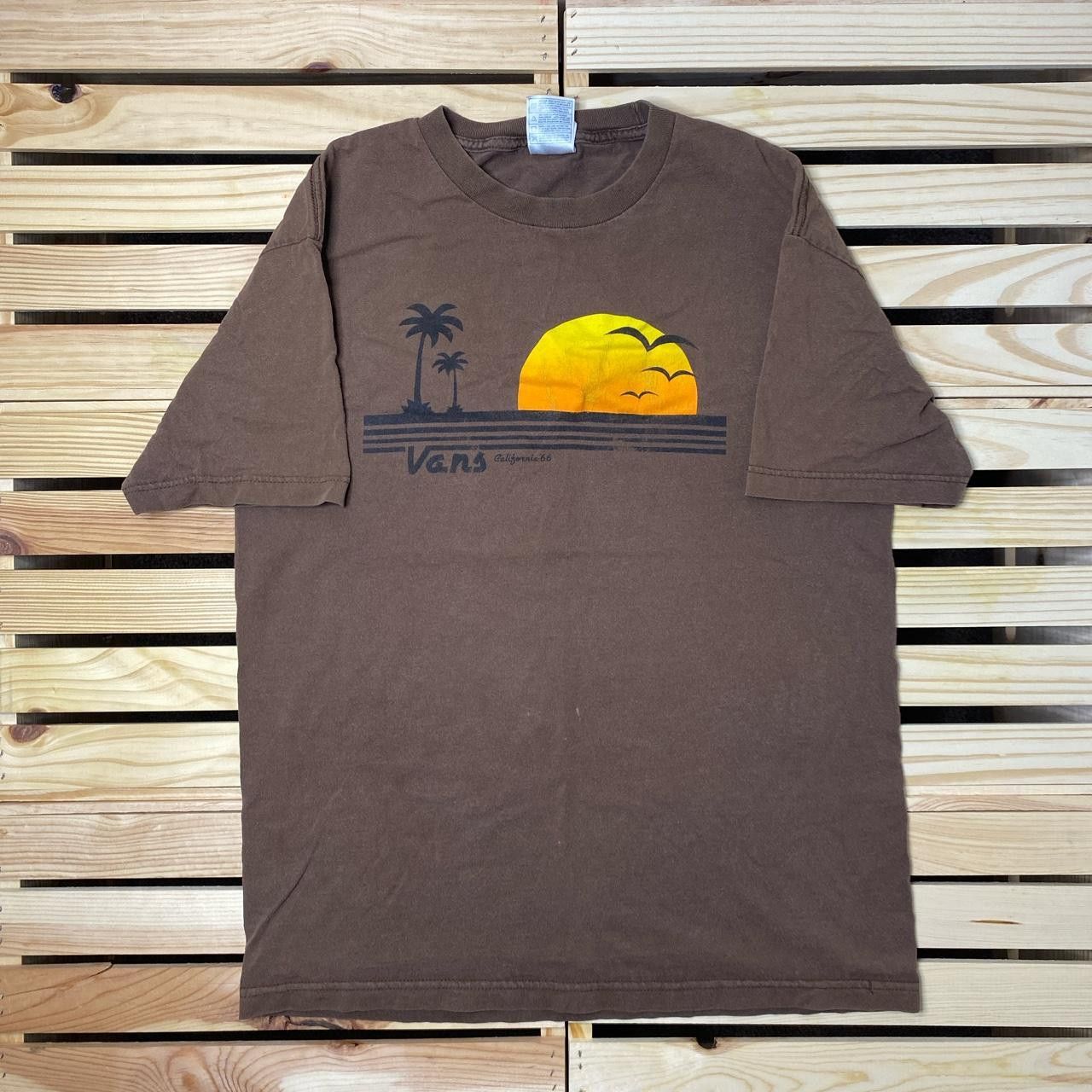 Vans Vintage Vans Brown Skate Tee Size Large Size US L / EU 52-54 / 3 - 1 Thumbnail