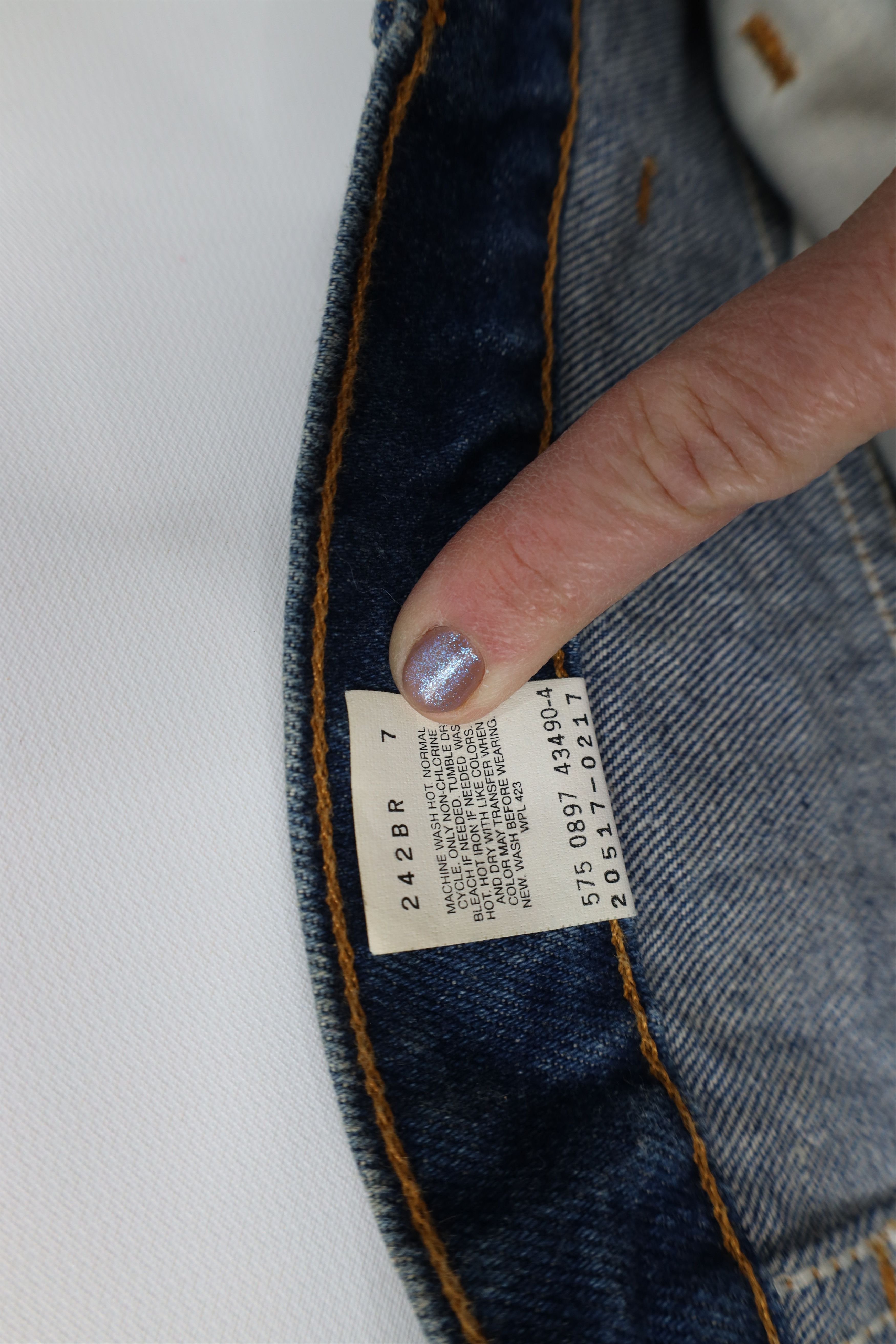 Levi's Vintage 90s Levis 517 Orange Tab Wide Leg Bootcut Jeans USA Size US 34 / EU 50 - 9 Thumbnail