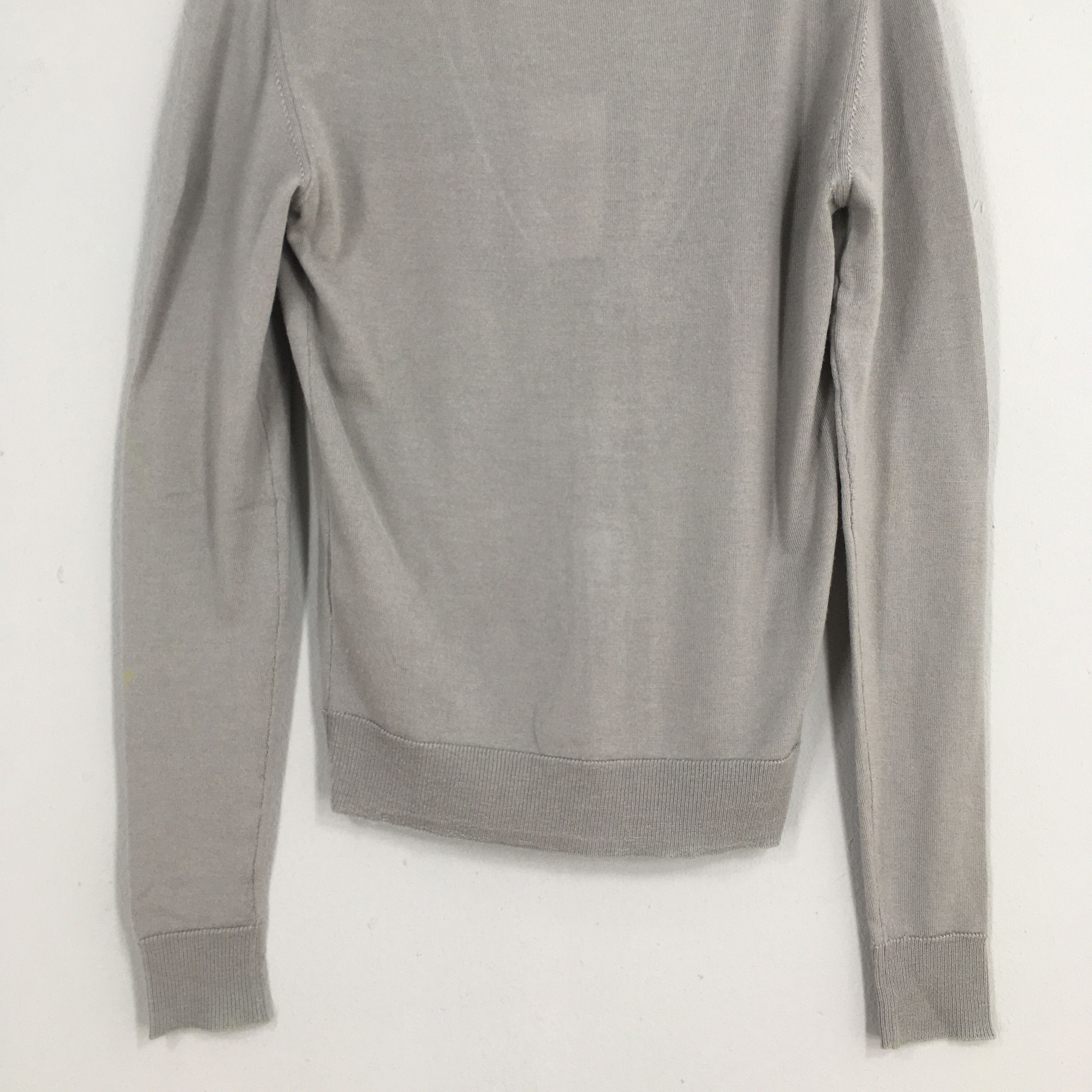 Designer × Raf Simons Vintage Raf Simons Cardigan Italy Gray Lana Sweater Small Size S / US 4 / IT 40 - 11 Thumbnail