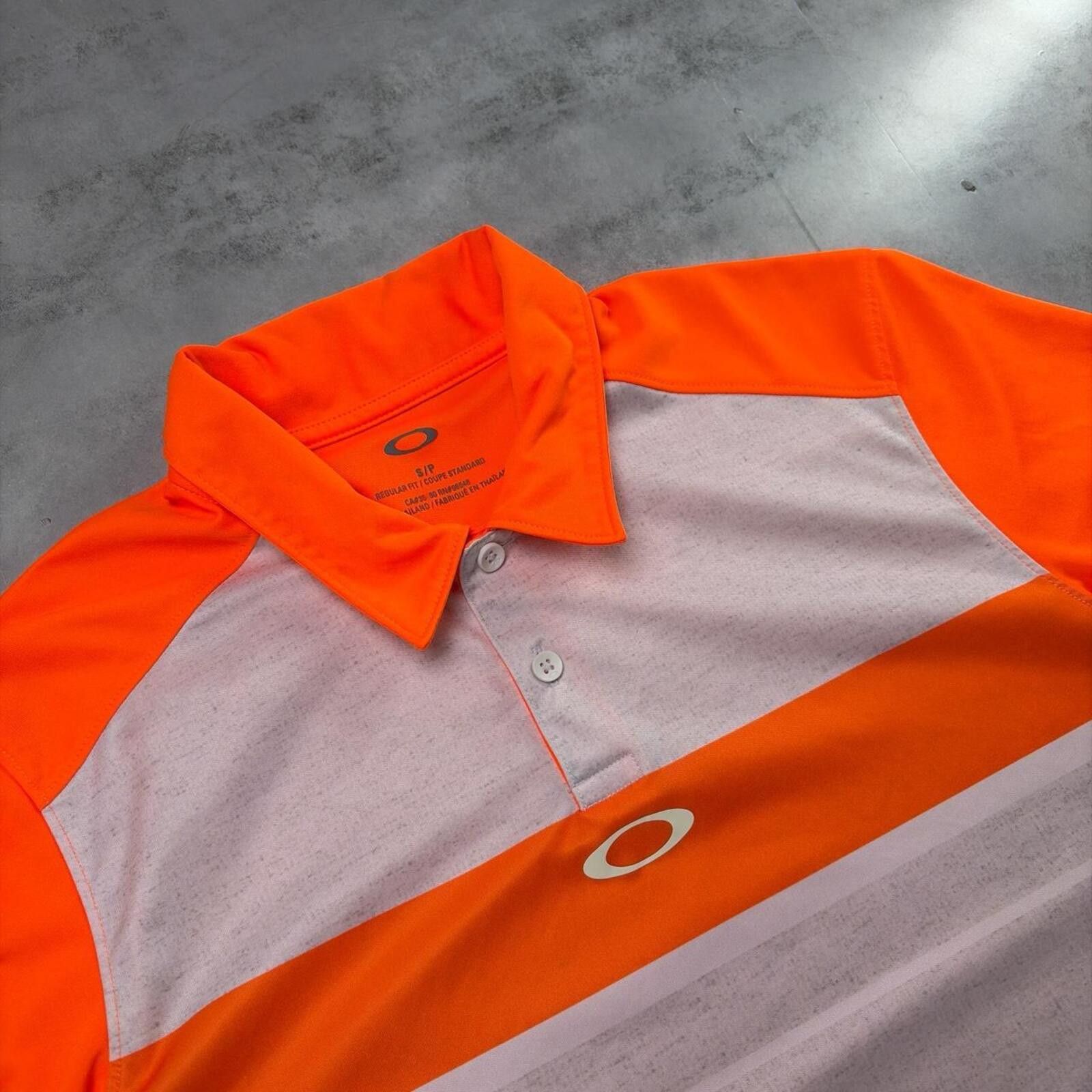 Oakley Y2K Orange Oakley Dri Fit Center Logo Golf Polo Shirt Size US S / EU 44-46 / 1 - 7 Thumbnail