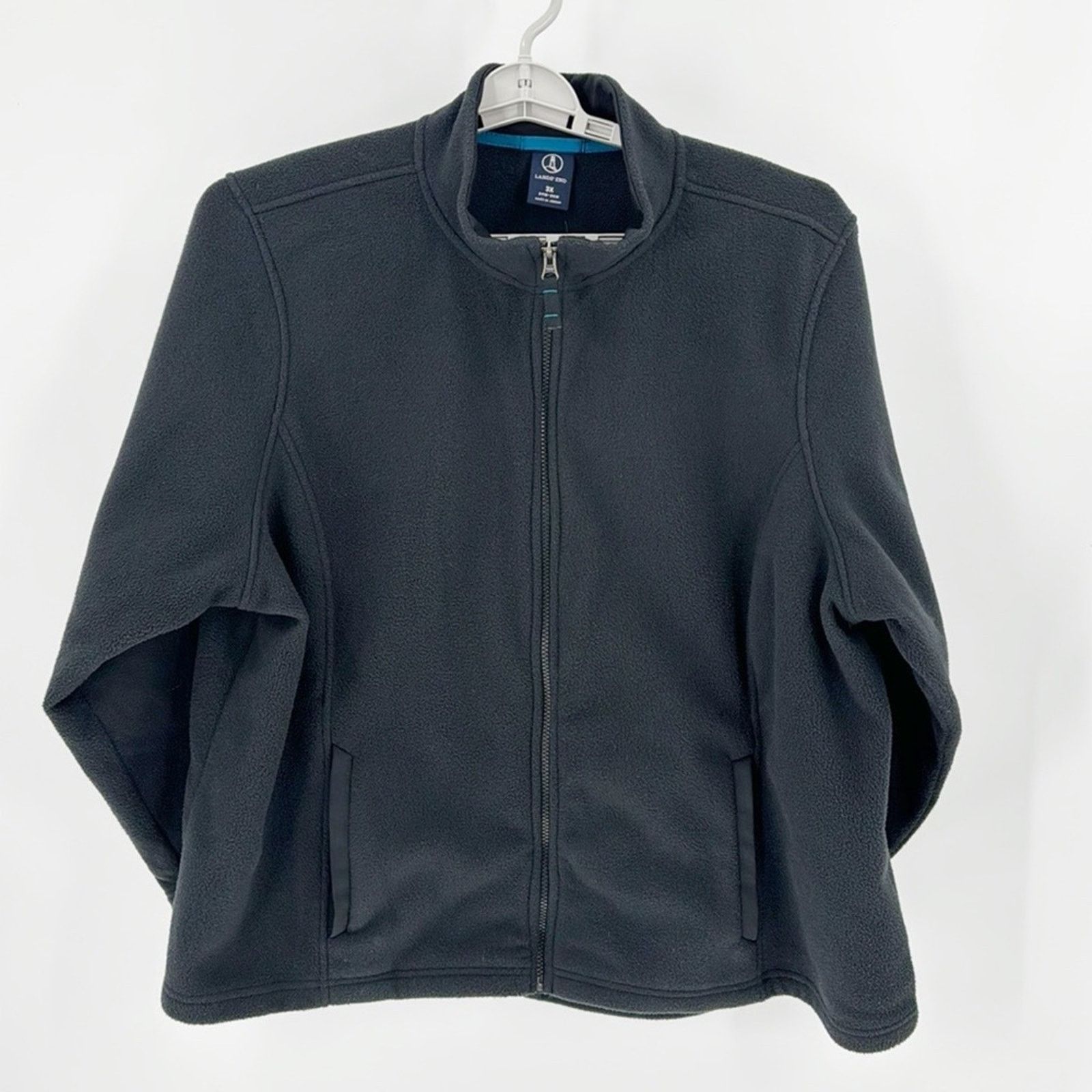 Lands' End Land’s End fleece full zip sweater black everyday size 3X Size 3XL / US 20-22 - 1 Thumbnail