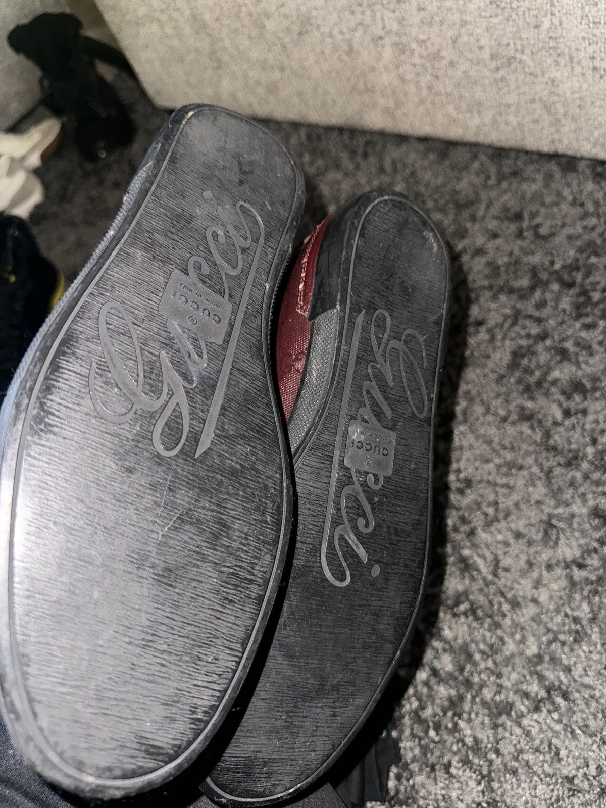 Gucci Gucci low burgundy Trainers Size US 9.5 / EU 42-43 - 5 Thumbnail