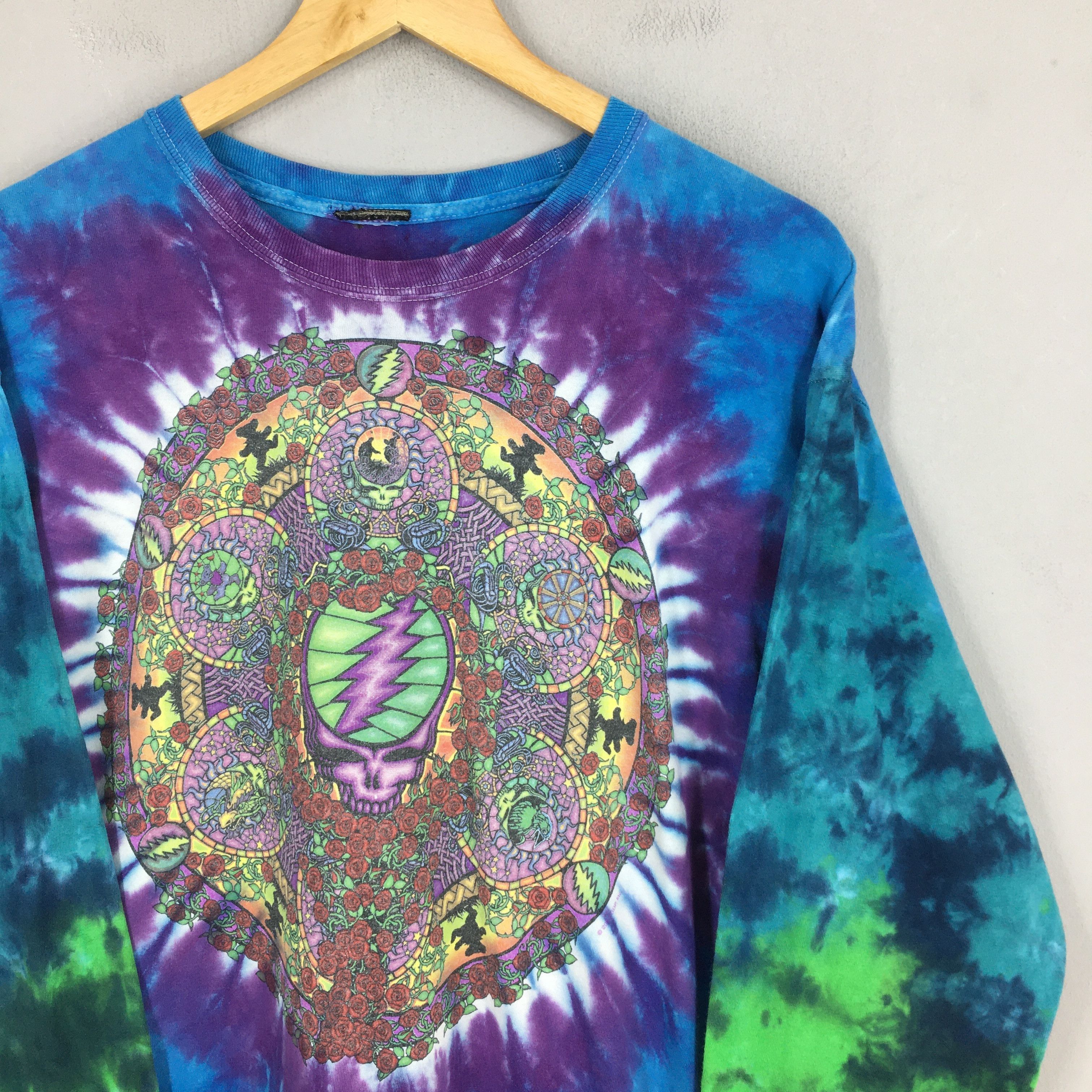 Band Tees × Grateful Dead × Vintage Vintage Y2K Grateful Dead Rock Concert Tie Dye Tshirt Large Size US L / EU 52-54 / 3 - 2 Thumbnail