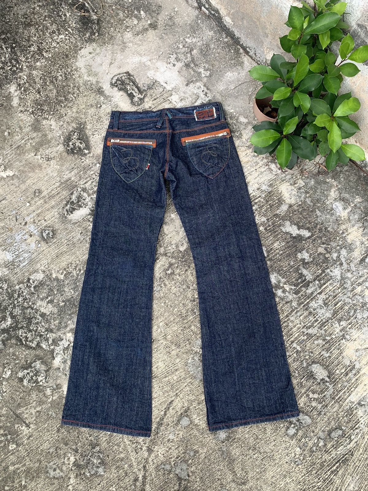 If Six Was Nine × Japanese Brand × Le Grande Bleu (L.G.B.) Flare et boite baggy bootcut jeans Size 32" / US 10 / IT 46 - 10 Thumbnail