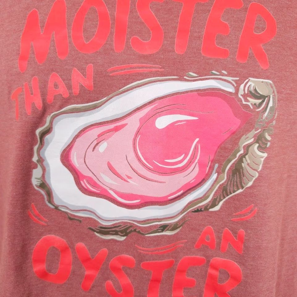 Pinko Moister Than An Oyster T Shirt Mens Size Medium Pink Funny Joke Humor Size US M / EU 48-50 / 2 - 3 Thumbnail