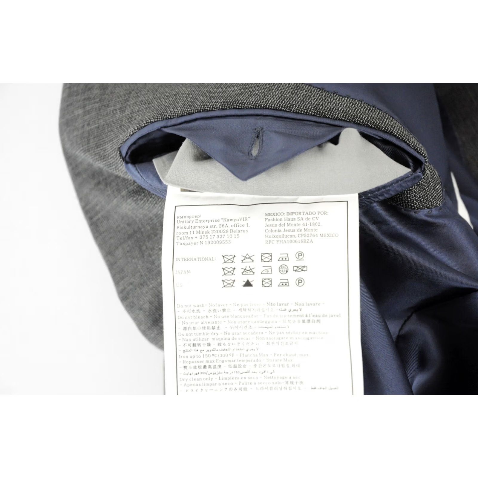 Suitsupply Suitsupply Napoli Blazer Men UK 42L Single Breasted Jacket Grey Wool Patterned Button Lined All Seasons Size 42R - 6 Thumbnail