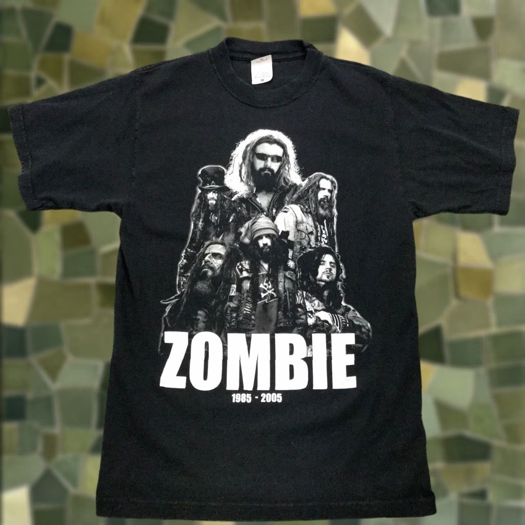Anvil VINTAGE Rob Zombie T-Shirt Mens Medium Black 20 Years Tour 1985-2005 Band Rock Concert Tee Size US M / EU 48-50 / 2 - 1 Thumbnail