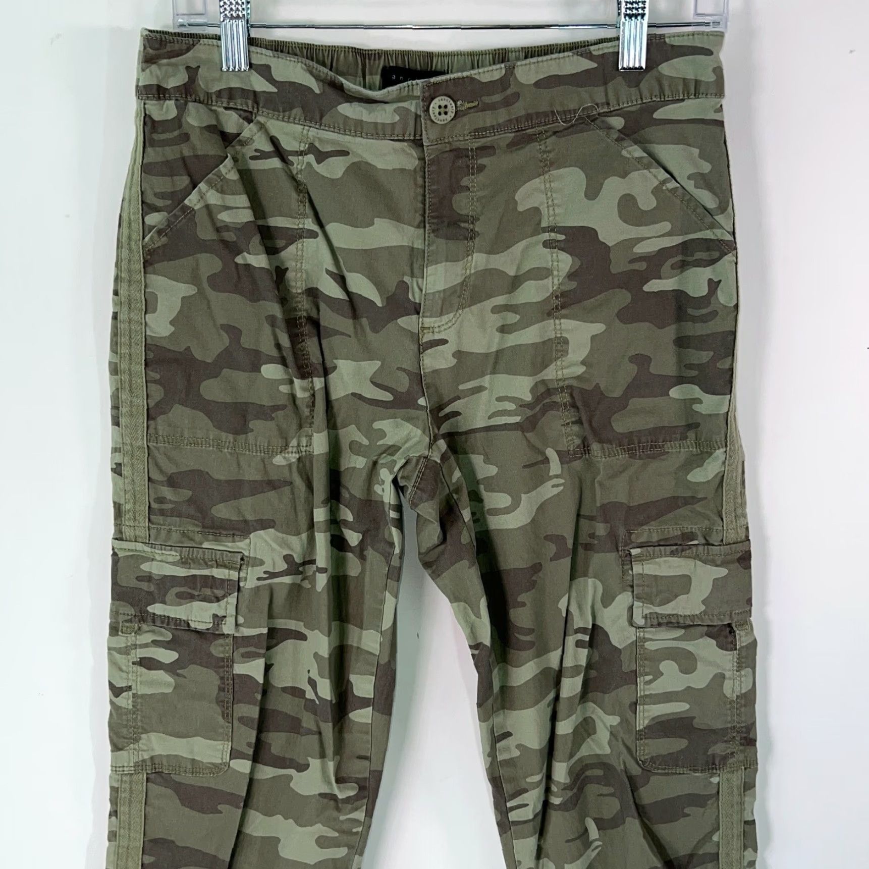 Sanctuary Sanctuary Pants Cargo Camouflage Green Mid Rise 25in Inseam M Men’s Slim Fit 98% Cotton 2% Spandex Flightsock Pocket Gym Casual Workwear Size 32" / US 10 / IT 46 - 3 Thumbnail