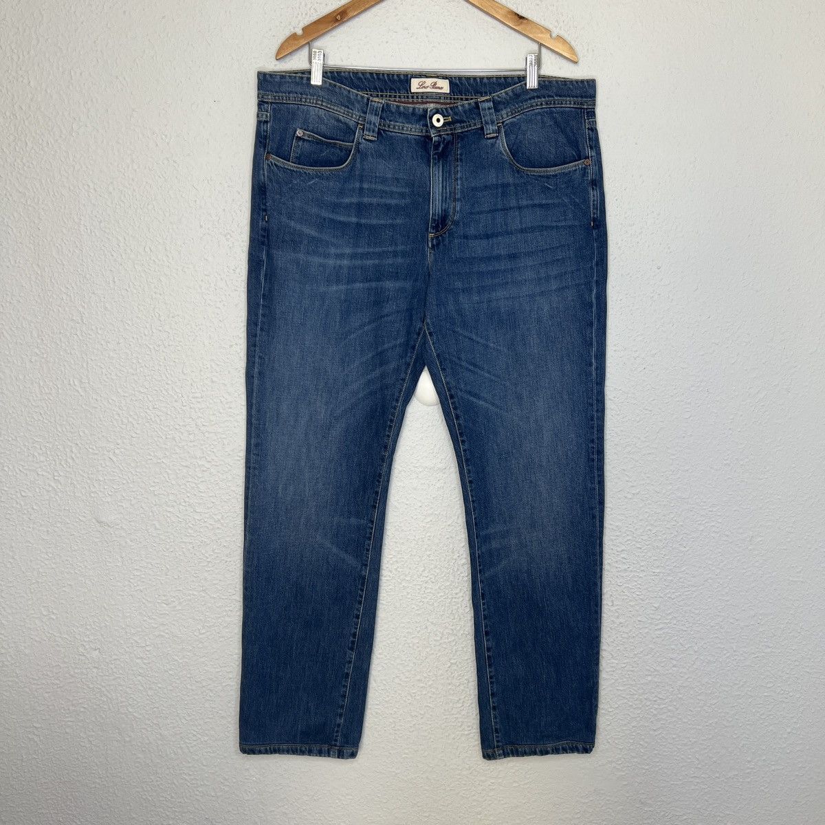 image of Avant Garde Loro Piana Denim Pants Jeans Casual Navy Blue Classic, Men's (Size 36)