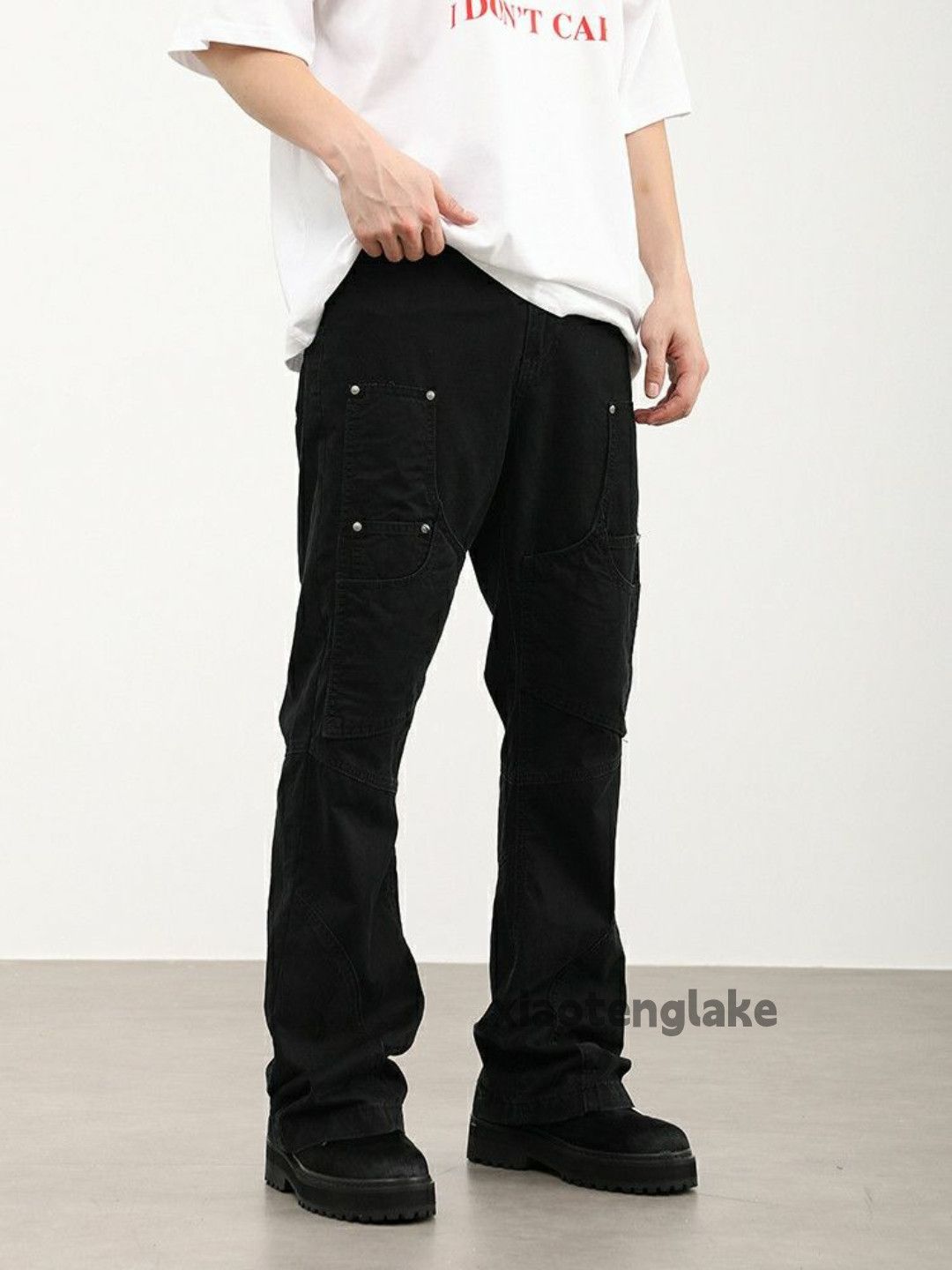 Designer × Japanese Brand × Vintage utility military outdoor patchwork punk flared pants Size US 32 / EU 48 - 2 Thumbnail