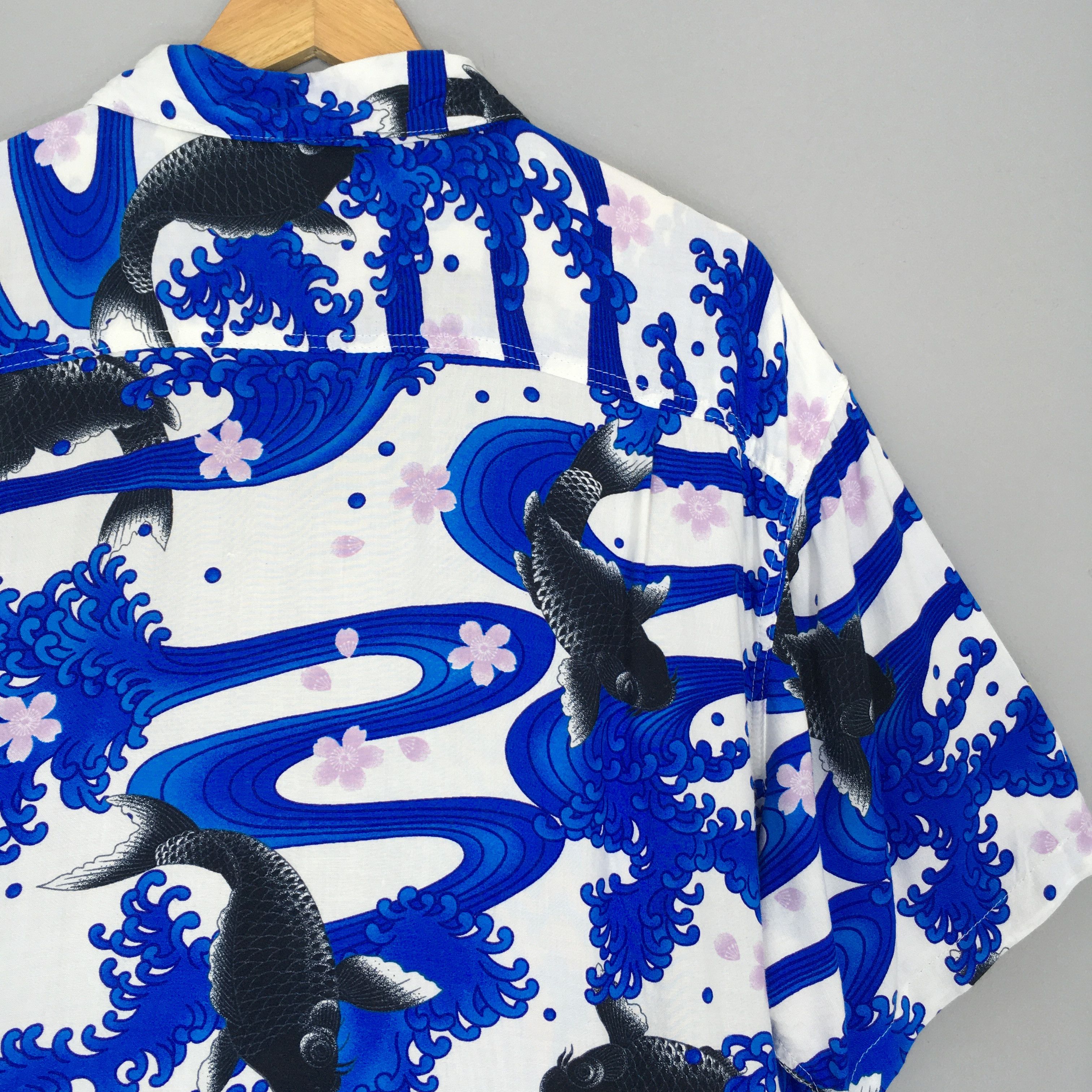 Sun Surf Vintage Hawaiian Japanese Gold Fish Rayon Shirt XXLarge Size US XXL / EU 58 / 5 - 8 Thumbnail