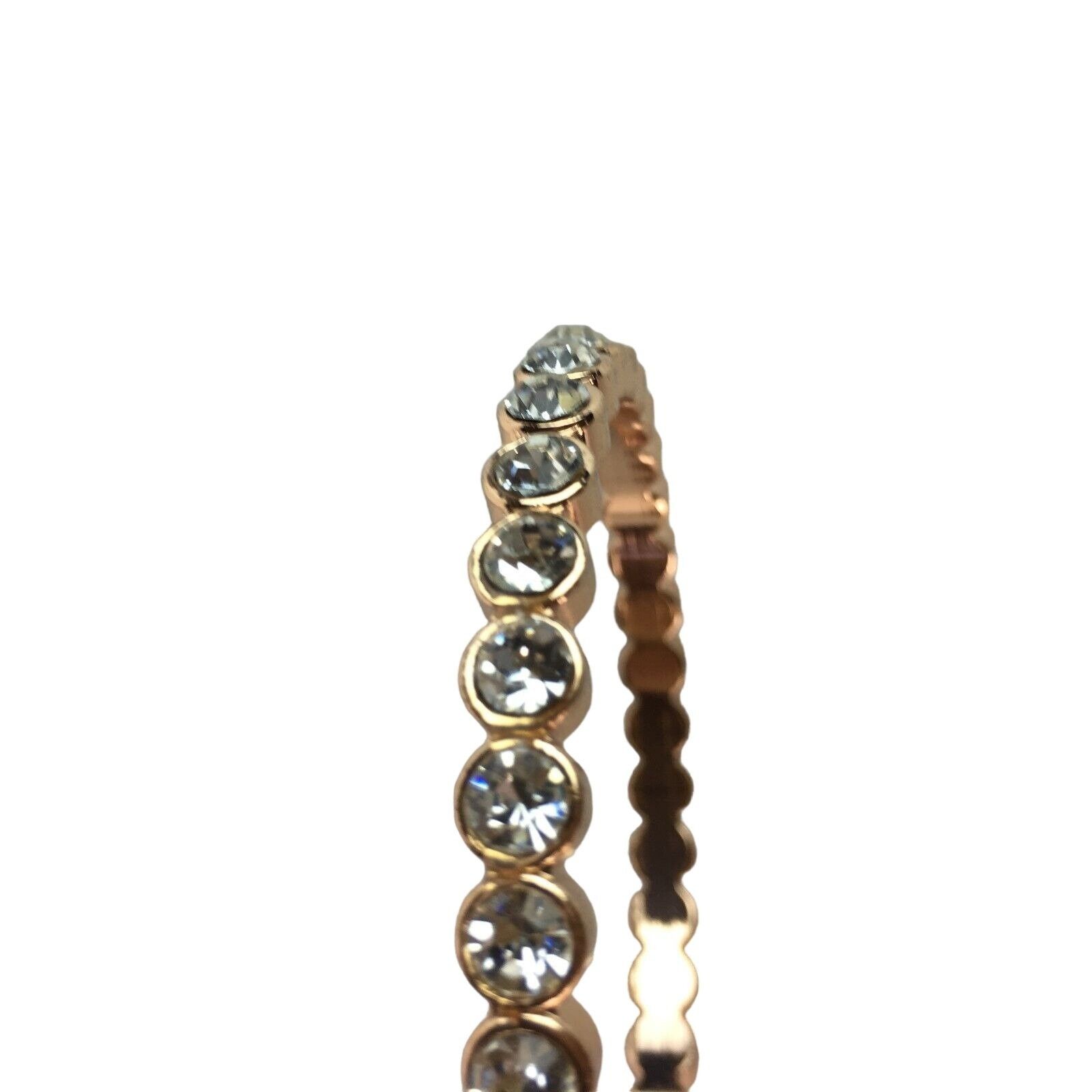 Other Womens Bracelet Rose Gold Tone Faux Stones All Around No Str Size ONE SIZE - 3 Thumbnail