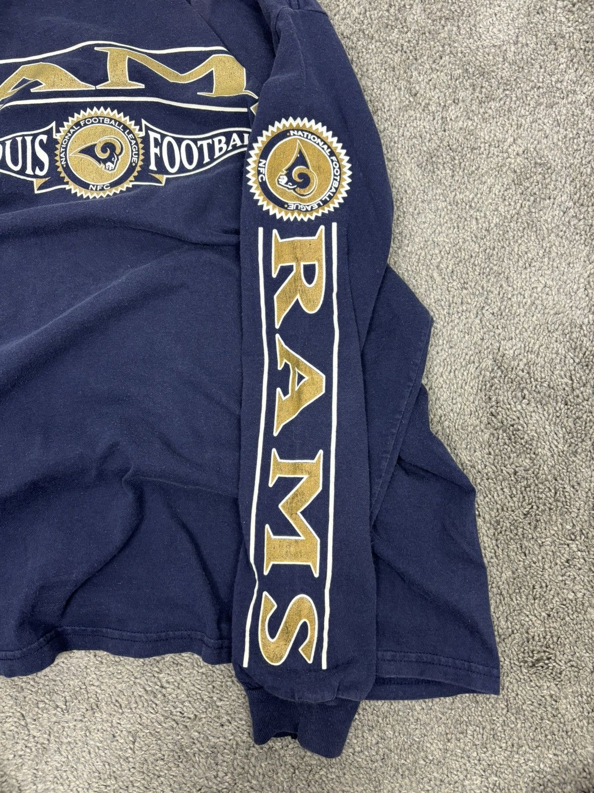 NFL × Vintage Vintage st louis rams nfl long sleeve tshirt Size US XL / EU 56 / 4 - 6 Thumbnail