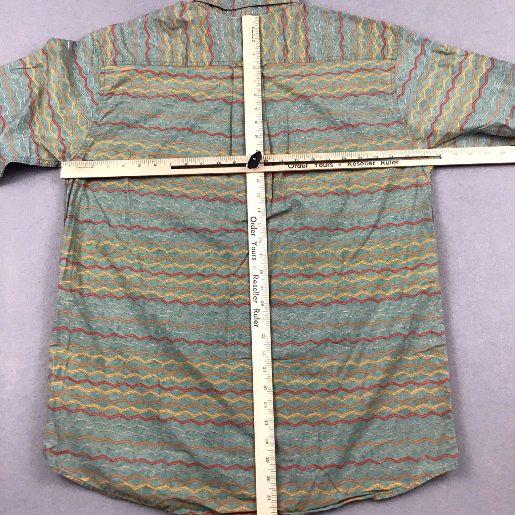 Orvis Orvis Shirt Men Green Large Geometric Aztec Button Up Short Sleeve Pockets L Size US L / EU 52-54 / 3 - 4 Thumbnail