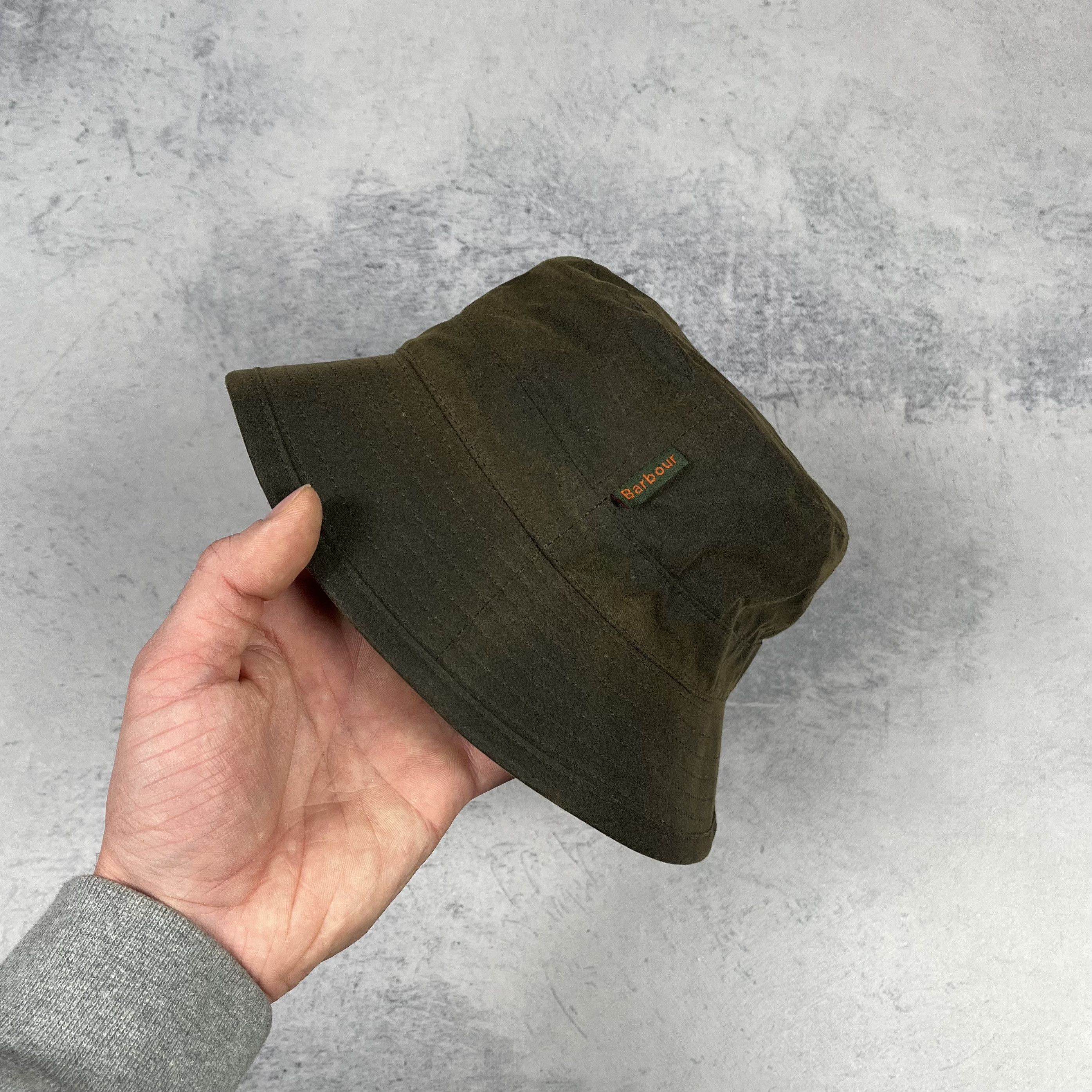 Barbour Barbour Waxed Olive Bucket Hat Size ONE SIZE - 6 Thumbnail