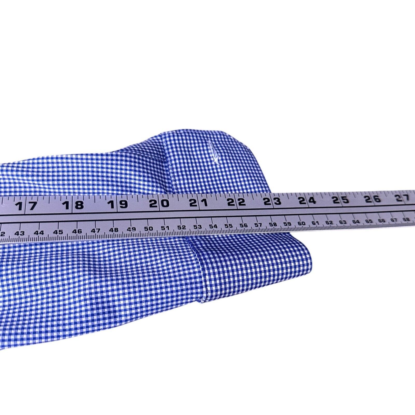 Mizzen+Main Mizzen + Main Shirt Mens Small Blue White Micro Button-Up Size US S / EU 44-46 / 1 - 9 Thumbnail