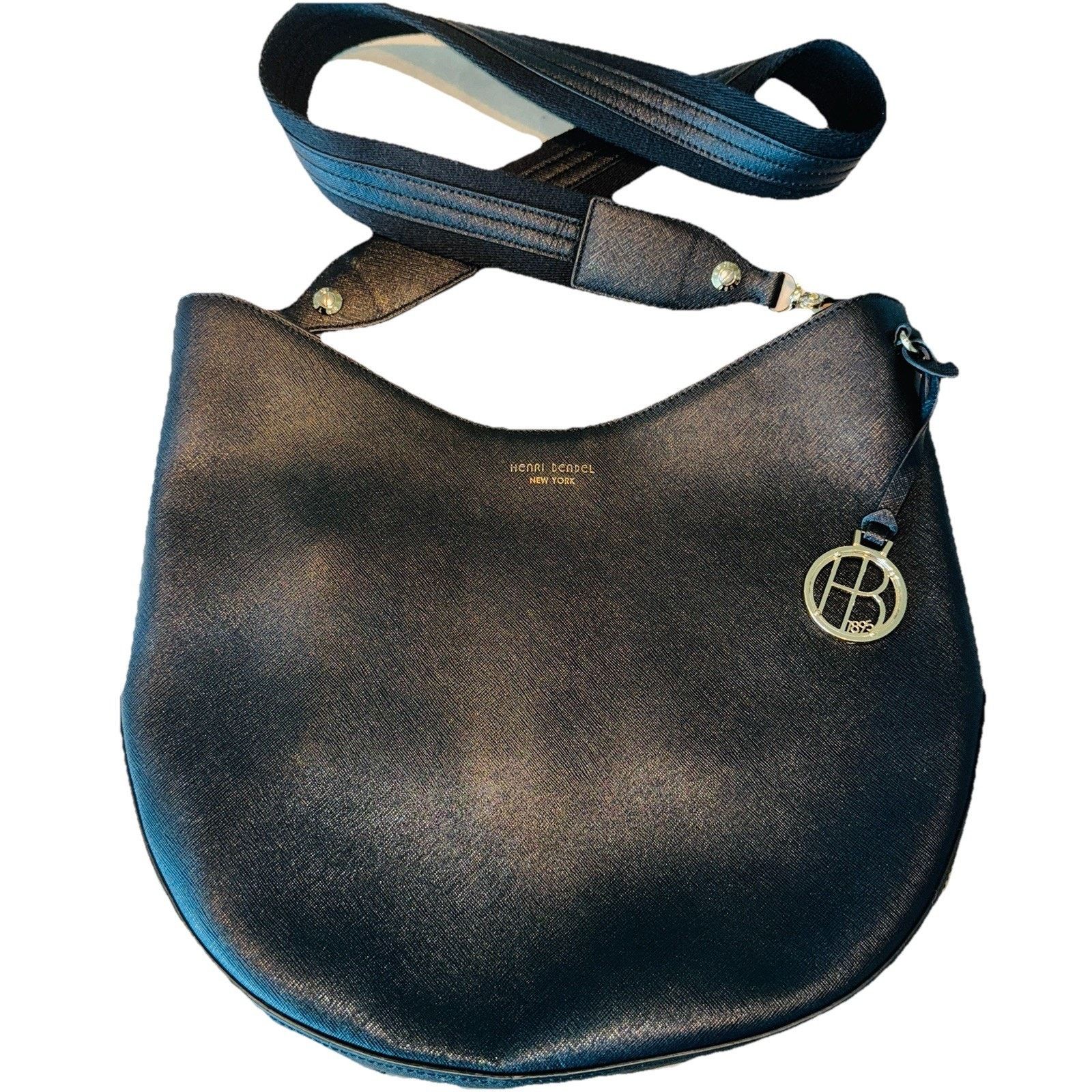 Henri Bendel Henri Bendel West 57th Hobo Crossbody Bag Handbag Black Size ONE SIZE - 1 Thumbnail