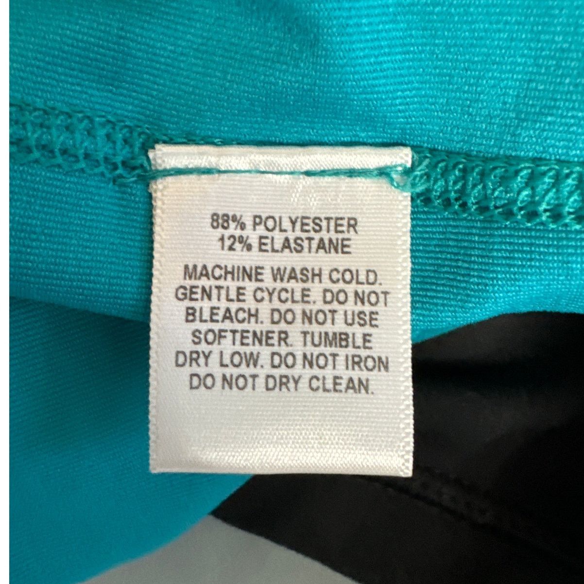 Other Be Inspired Exercise Leggings Small Turquoise Blue & Black Size 26" / US 2 / IT 38 - 4 Thumbnail