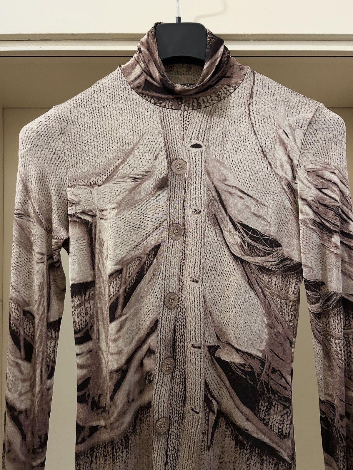 Jean Paul Gaultier Jean Paul Gaultier trompeloeil vintage mesh turtle neck Size M / US 6-8 / IT 42-44 - 4 Thumbnail