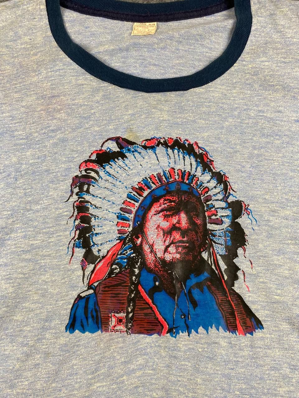 Vintage vintage 70s apache ringer tee made in usa Size US XL / EU 56 / 4 - 2 Thumbnail