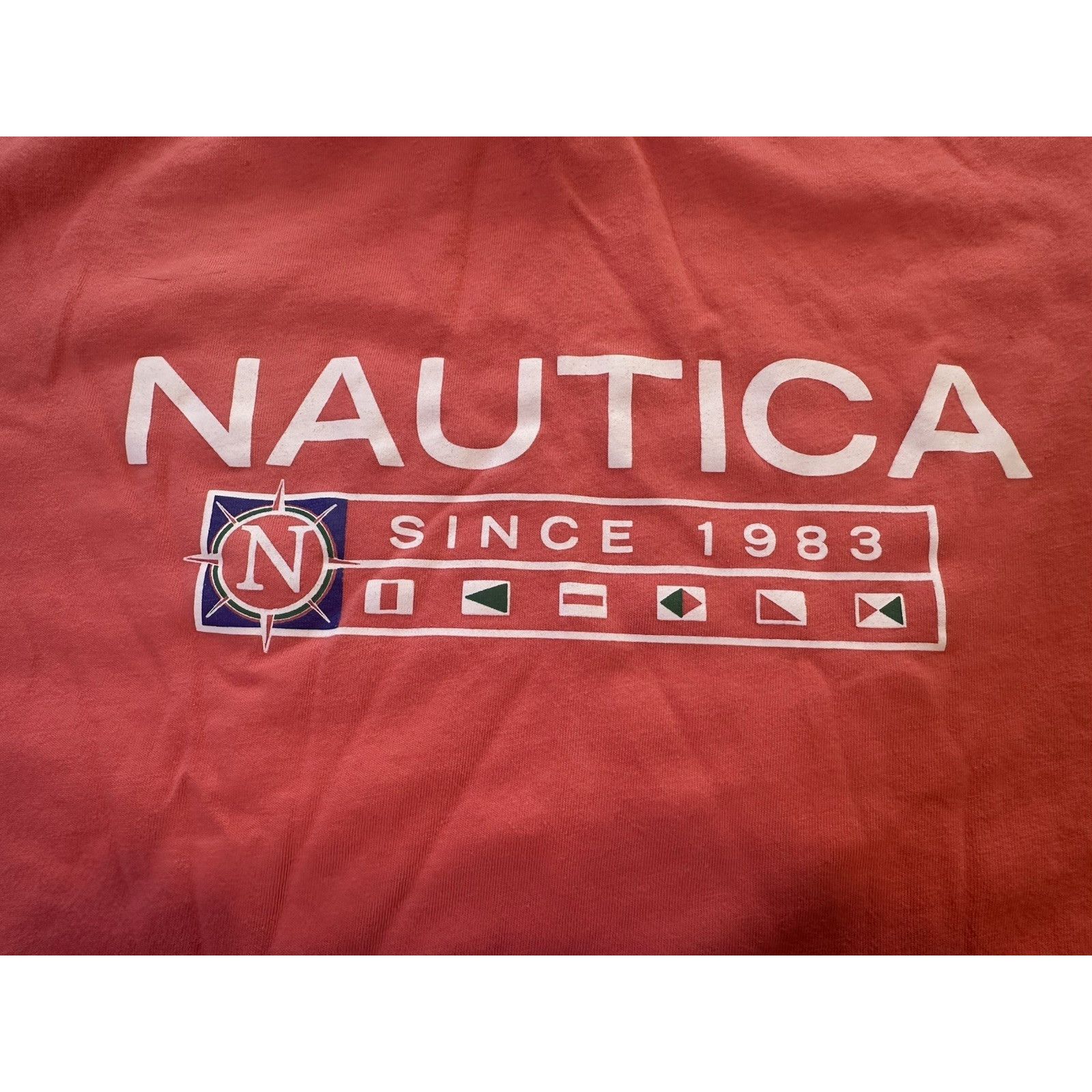 Nautica Nautica Tshirt Pink XL1983 Graphic Nautical Boating Gorpcore Size US XL / EU 56 / 4 - 2 Thumbnail