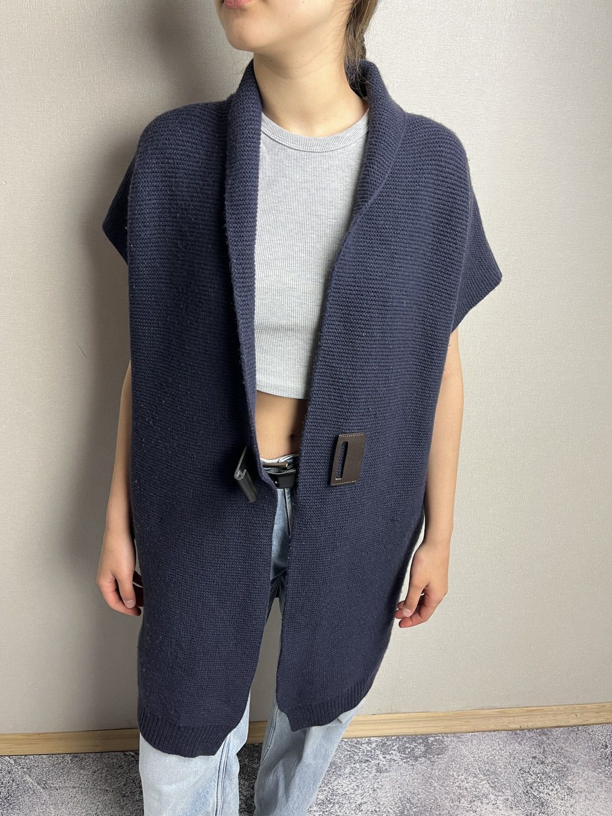 Fabiana Filippi × Japanese Brand Fabiana Filippi Wool Cashmere Silk Sweater Cardigan Vest Size M / US 6-8 / IT 42-44 - 3 Thumbnail