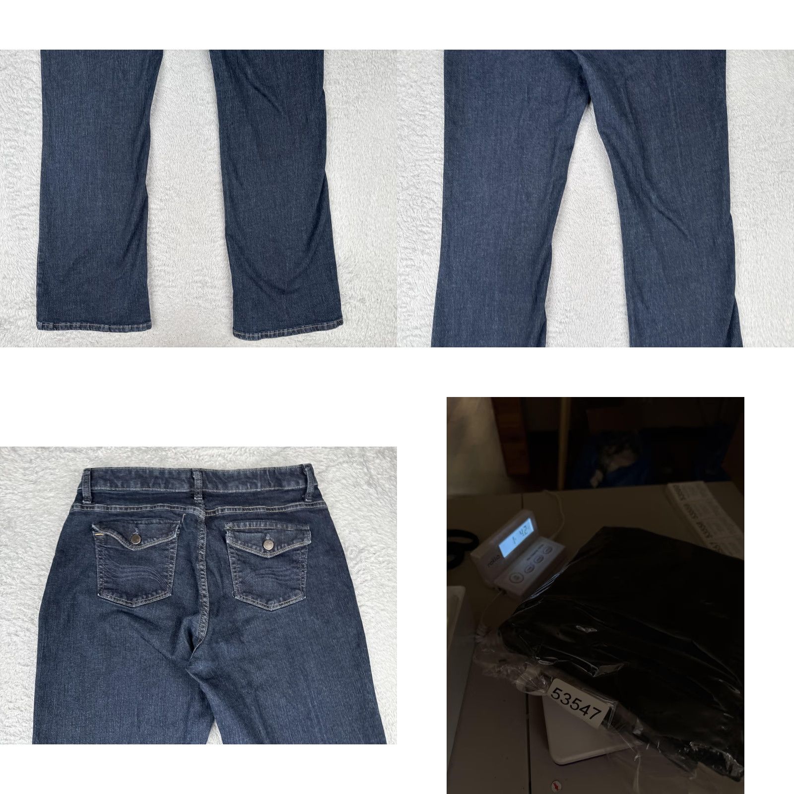 Lee Lee Slender Secret Jeans Womens 12 Blue Bootcut Mid Rise Stretch Denim 31x33 Size 34" / US 12 / IT 48 - 10 Thumbnail