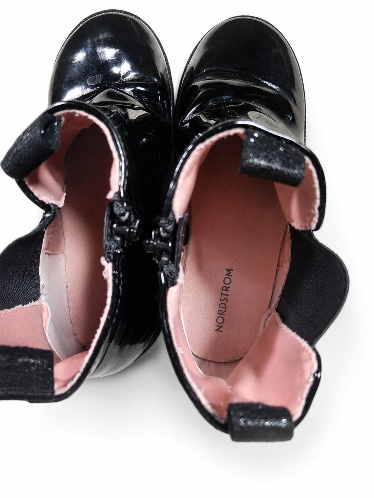 Nordstrom NEW Nordstrom Kids Jaymes Chelsea Black Boots Side Zip 2Y Size US 4 / IT 34 - 5 Thumbnail