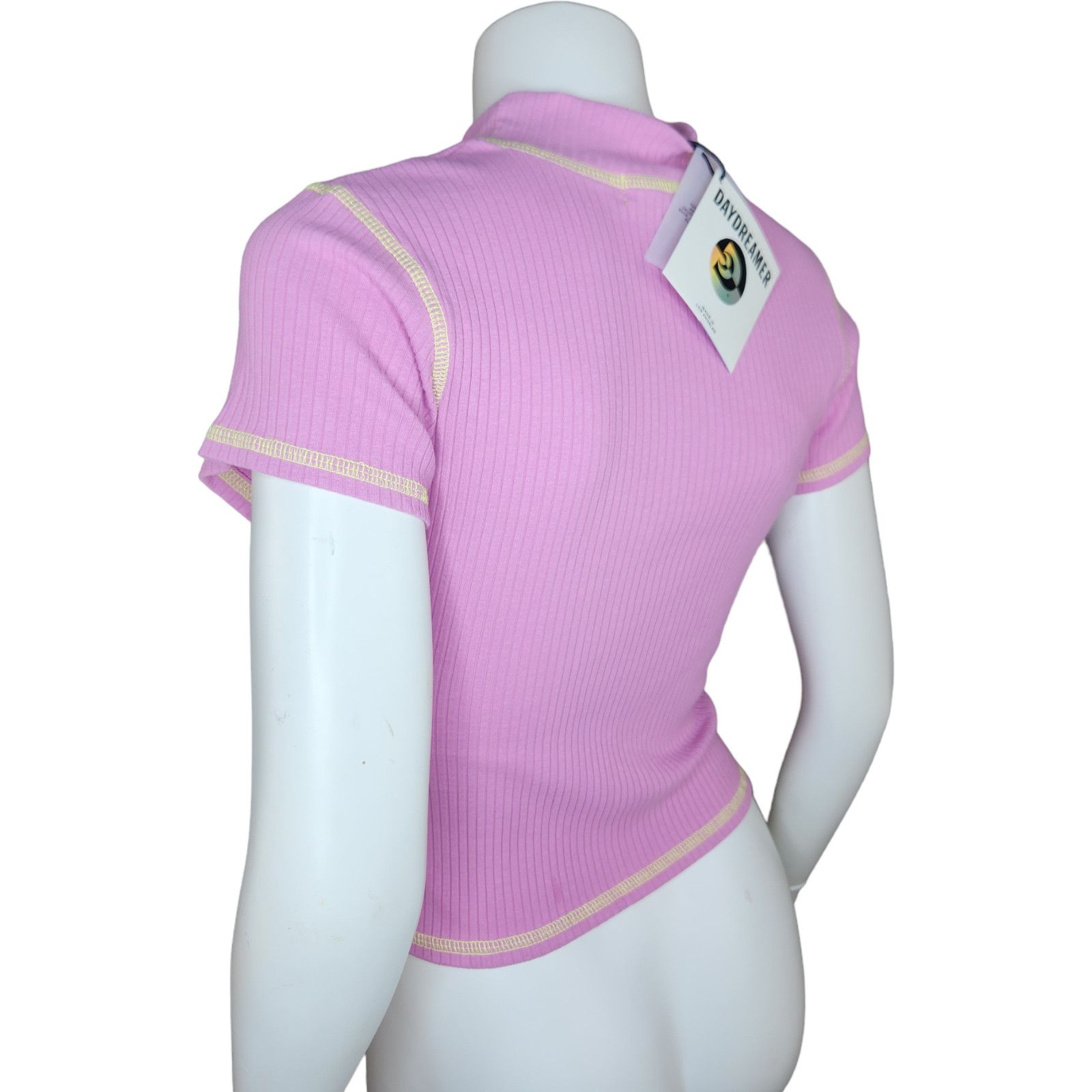 Daydreamer Daydreamer Short Sleeve Mockneck Baby Tee Lilac Bloom Med Size M / US 6-8 / IT 42-44 - 5 Thumbnail