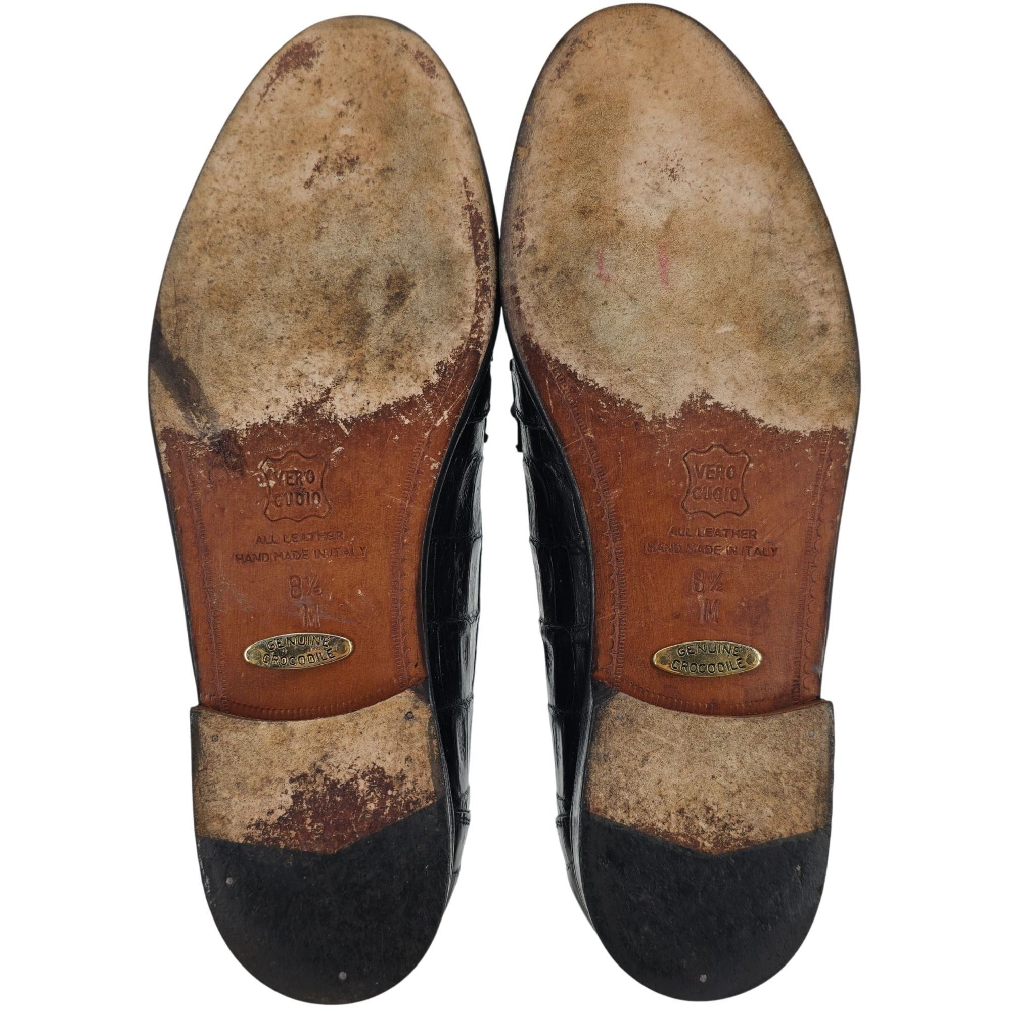 Belvedere Vintage Belvedere Exotic Full Crocodile Black Dress Shoe 8.5 Size US 8.5 / EU 41-42 - 3 Thumbnail