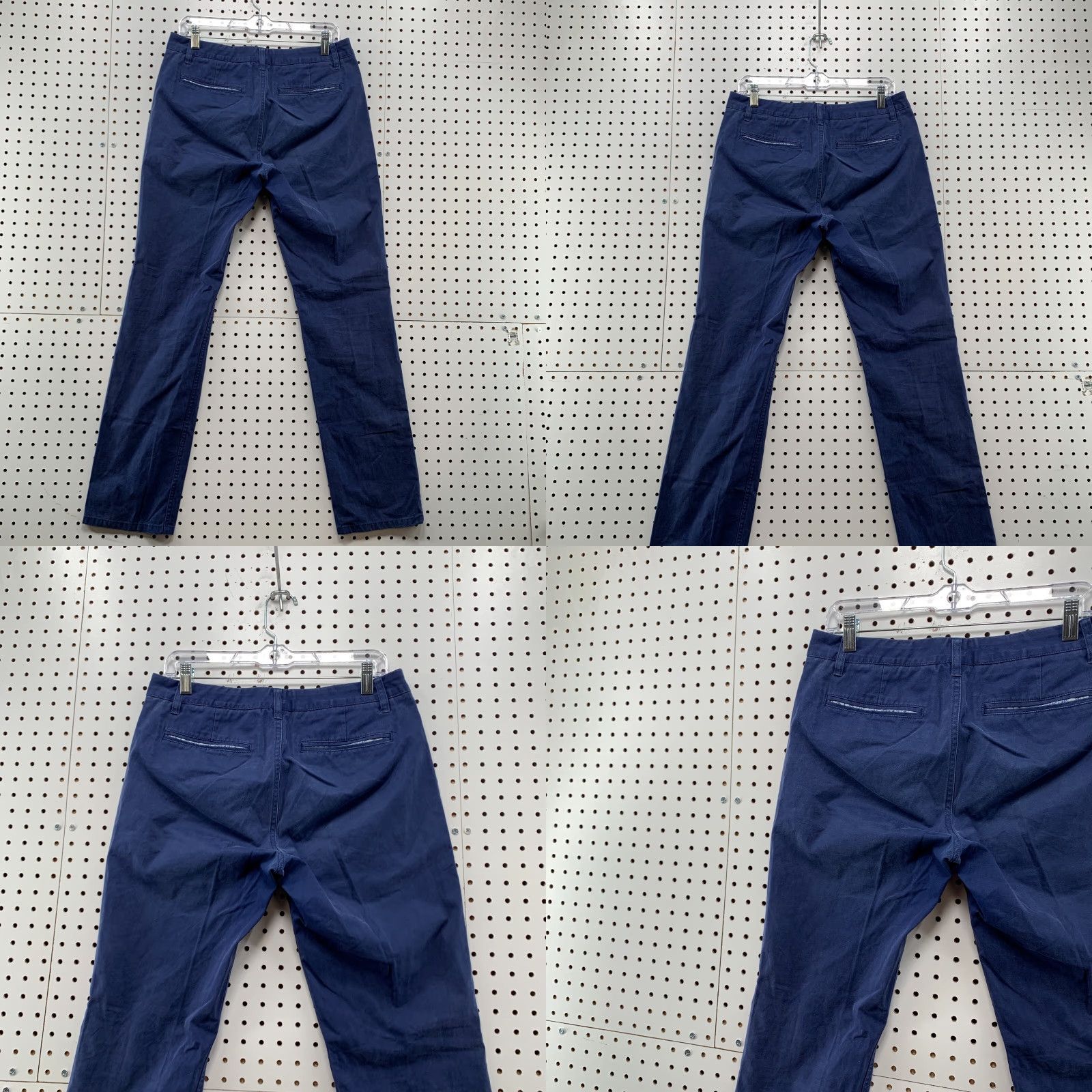 Bonobos VINTAGE Bonobos Chino Pants Men 31/32 Slim Straight Navy Blue - 32x31 Casual Mens Size US 32 / EU 48 - 8 Thumbnail