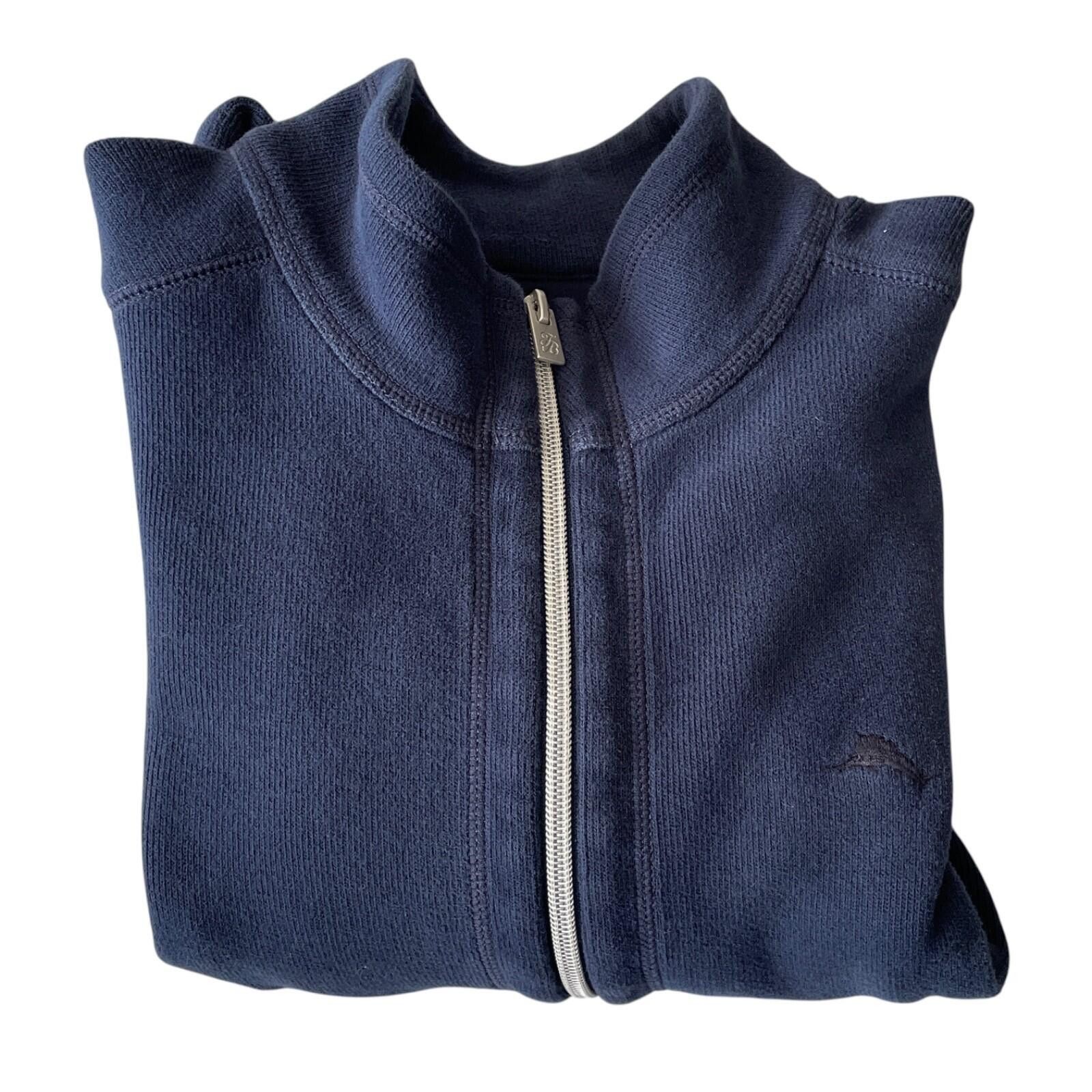 Tommy Bahama Tommy Bahama Womens M Navy 1/4 Zip Pullover Top Size M / US 6-8 / IT 42-44 - 8 Thumbnail