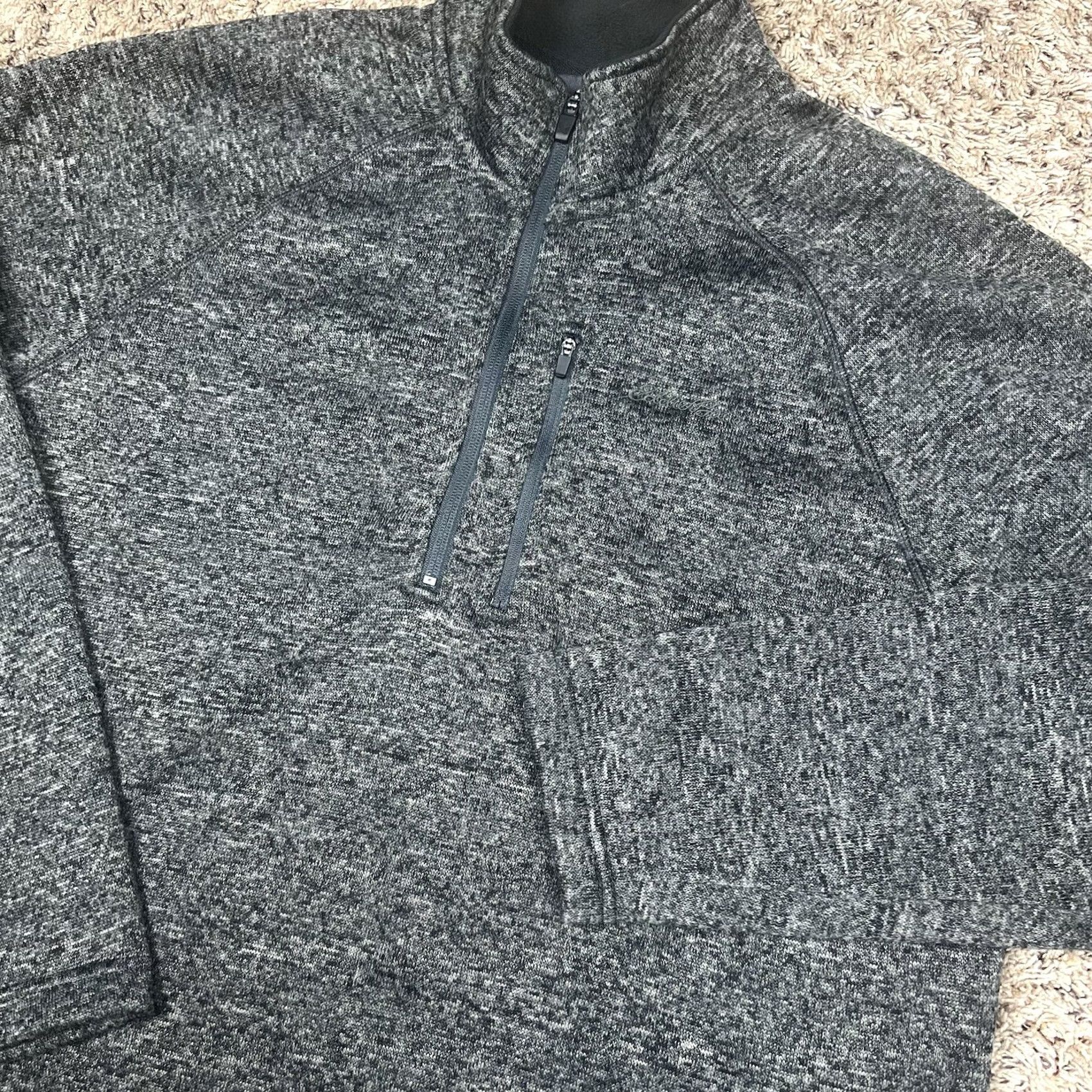 Eddie Bauer Eddie Bauer Mens Quarter Zip Fleece Pullover Gray XL Chest Pocket Firns? Size US XL / EU 56 / 4 - 4 Thumbnail