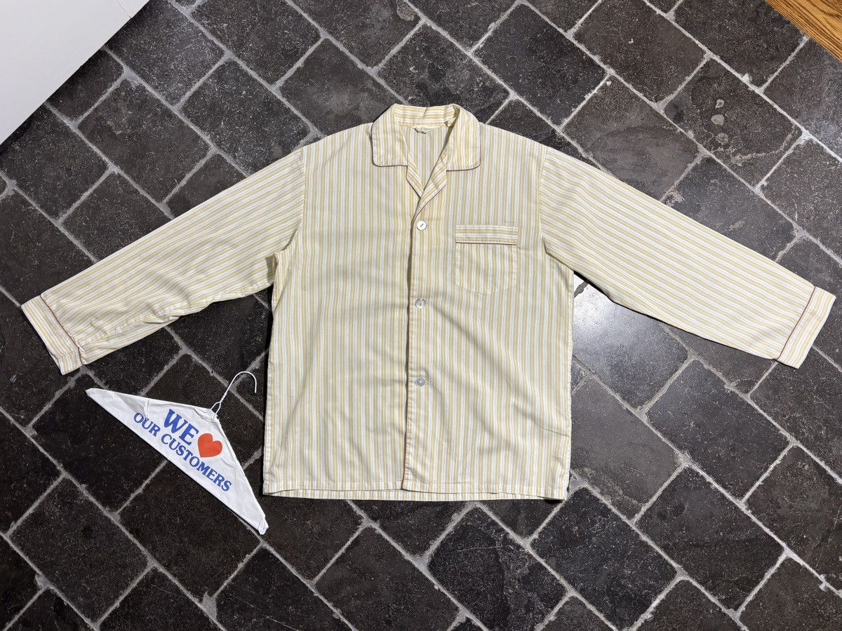 Vintage Vintage Striped Pyjama Set 1970s 80s Matching 2 Piece Suit Size US 34 / EU 50 - 16 Thumbnail