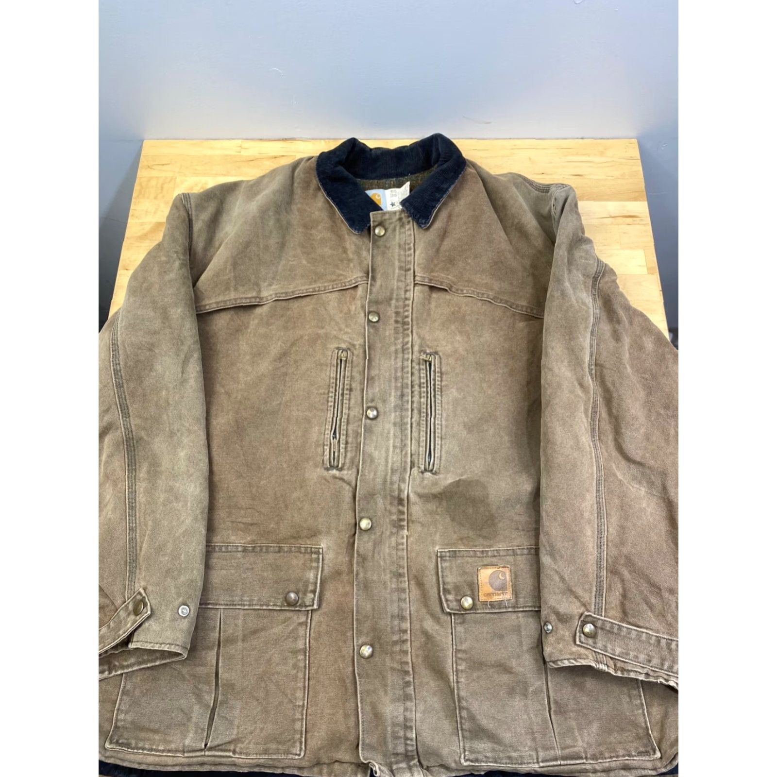 Carhartt Carhartt Chore Jacket Mens 3XL Lined Duck Canvas Work Barn Brown Heavy Pockets 10801 Size US XXL / EU 58 / 5 - 2 Thumbnail