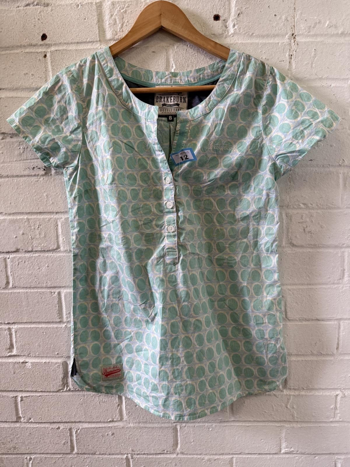 Designer Brakeburn Outfitters Women's Short Sleeve Blouse Size 8 Size M / US 6-8 / IT 42-44 - 1 Thumbnail