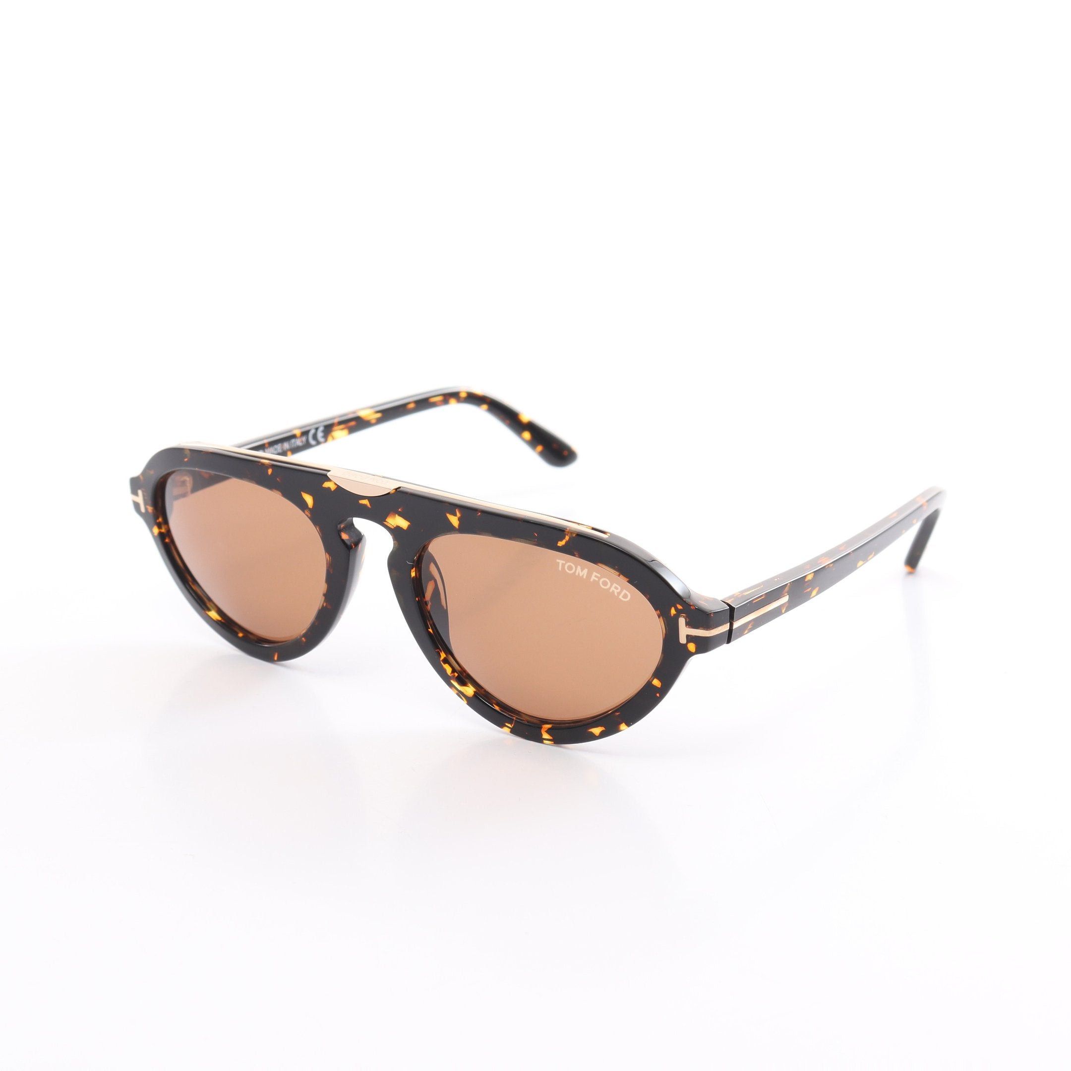 Tom Ford Tom Ford Sunglasses Dark Brown Tortoiseshell Pattern Size ONE SIZE - 1 Thumbnail